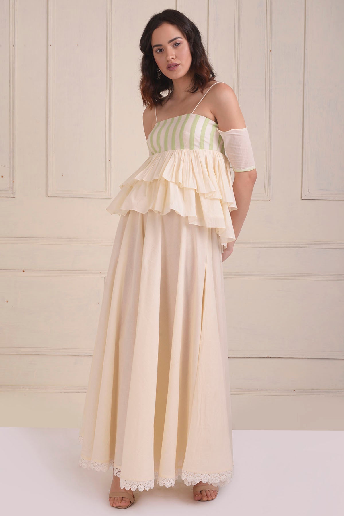 Patchwork Tiered Top & Sharara Set