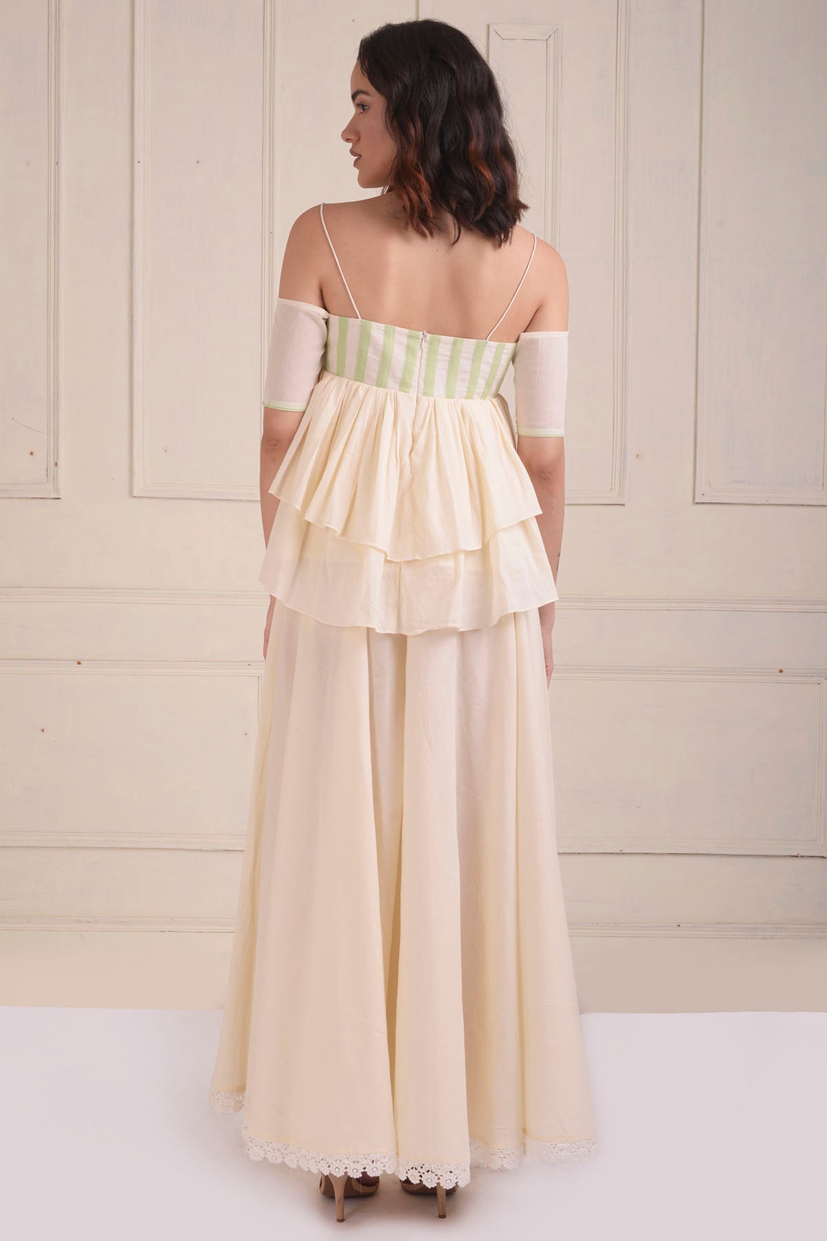 Patchwork Tiered Top & Sharara Set