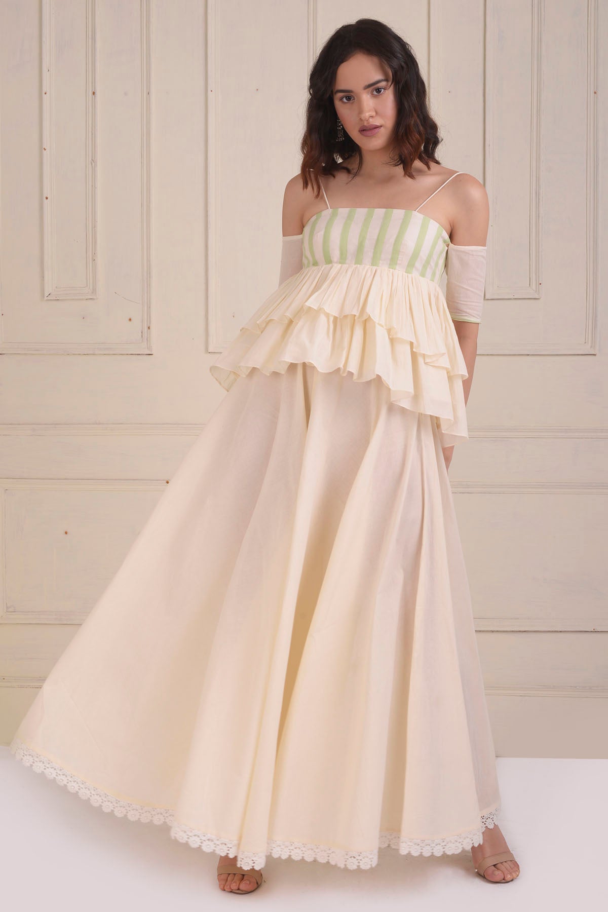 Patchwork Tiered Top & Sharara Set