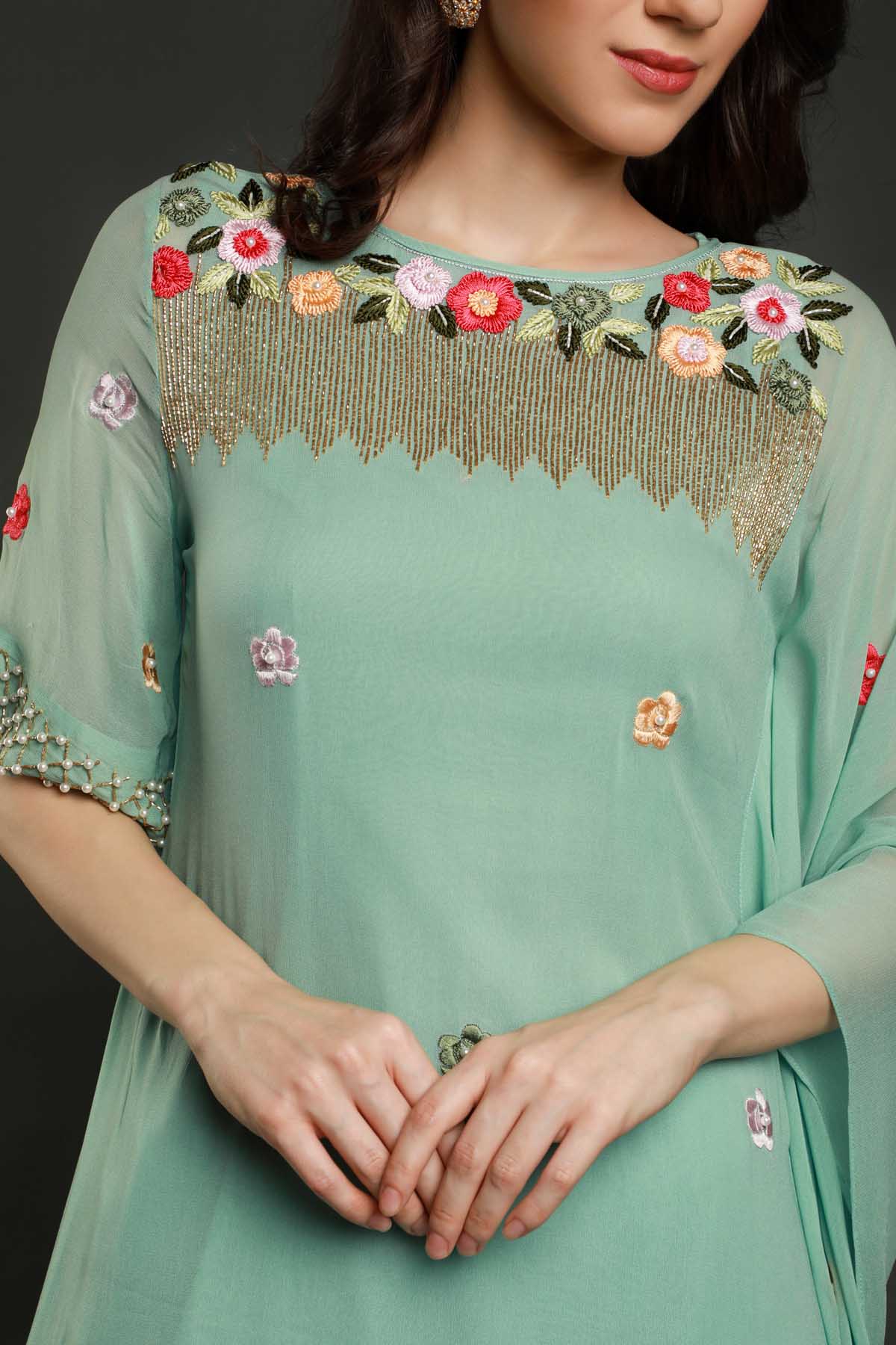 Pearl & Beads Kaftan & Pant Set