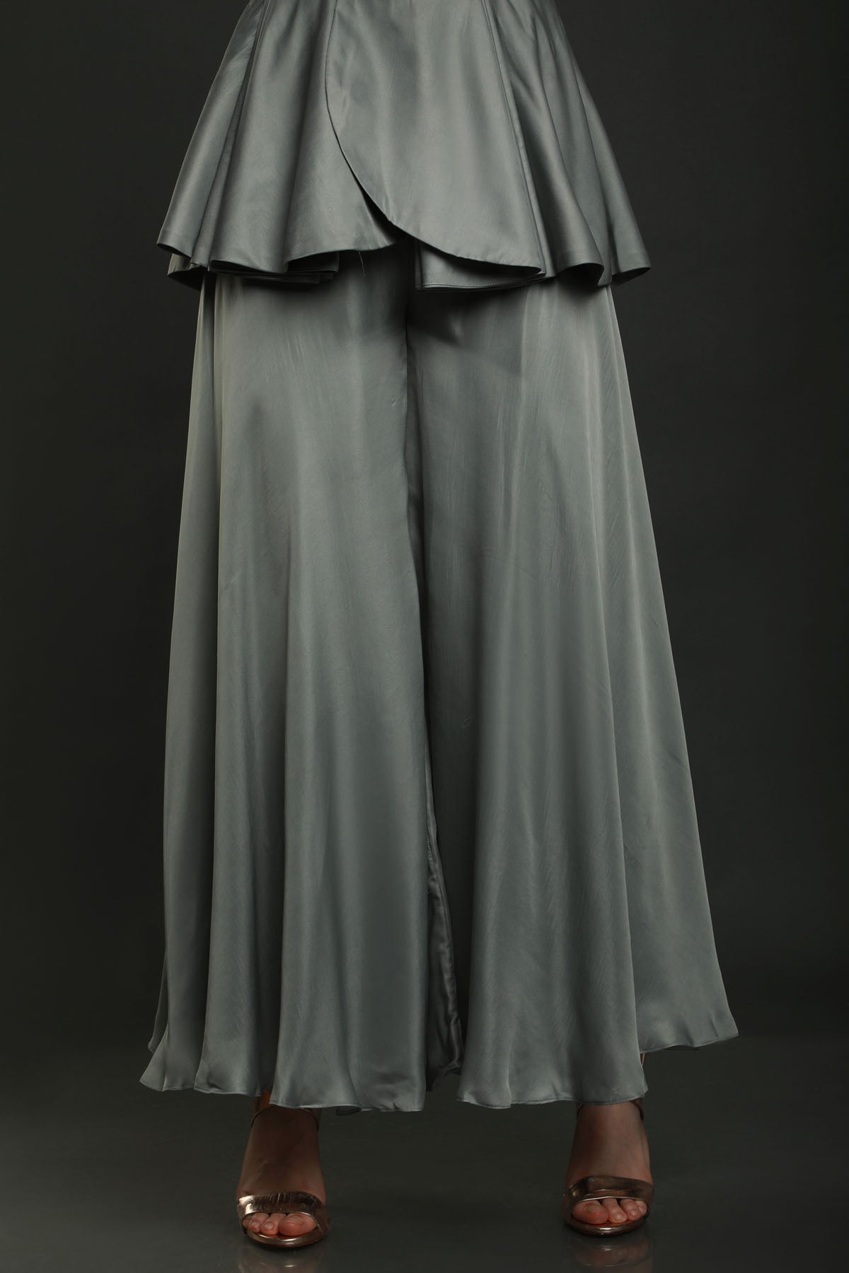 Pearl & Cutdana Peplum Jumpsuit