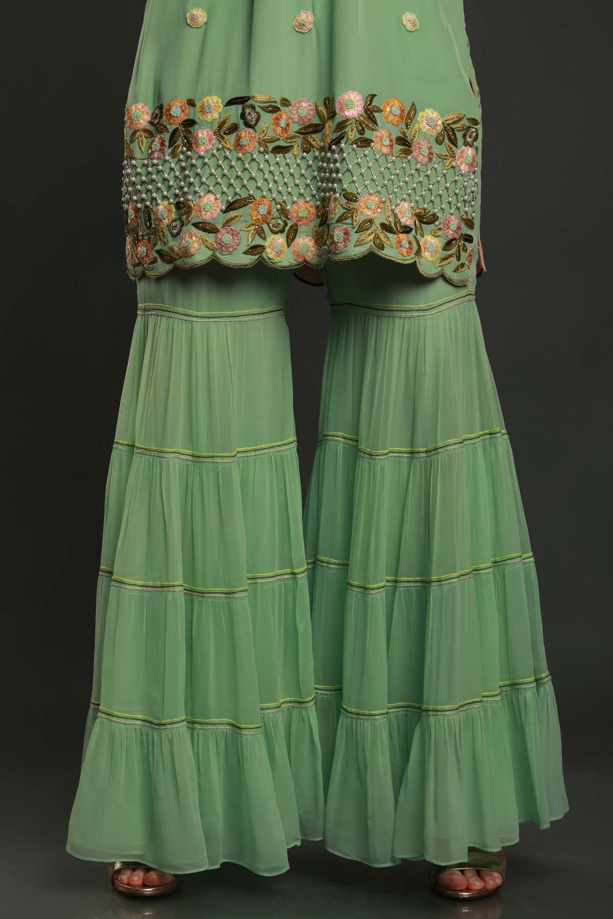 Pearl & Cutdana Work Kurta Set