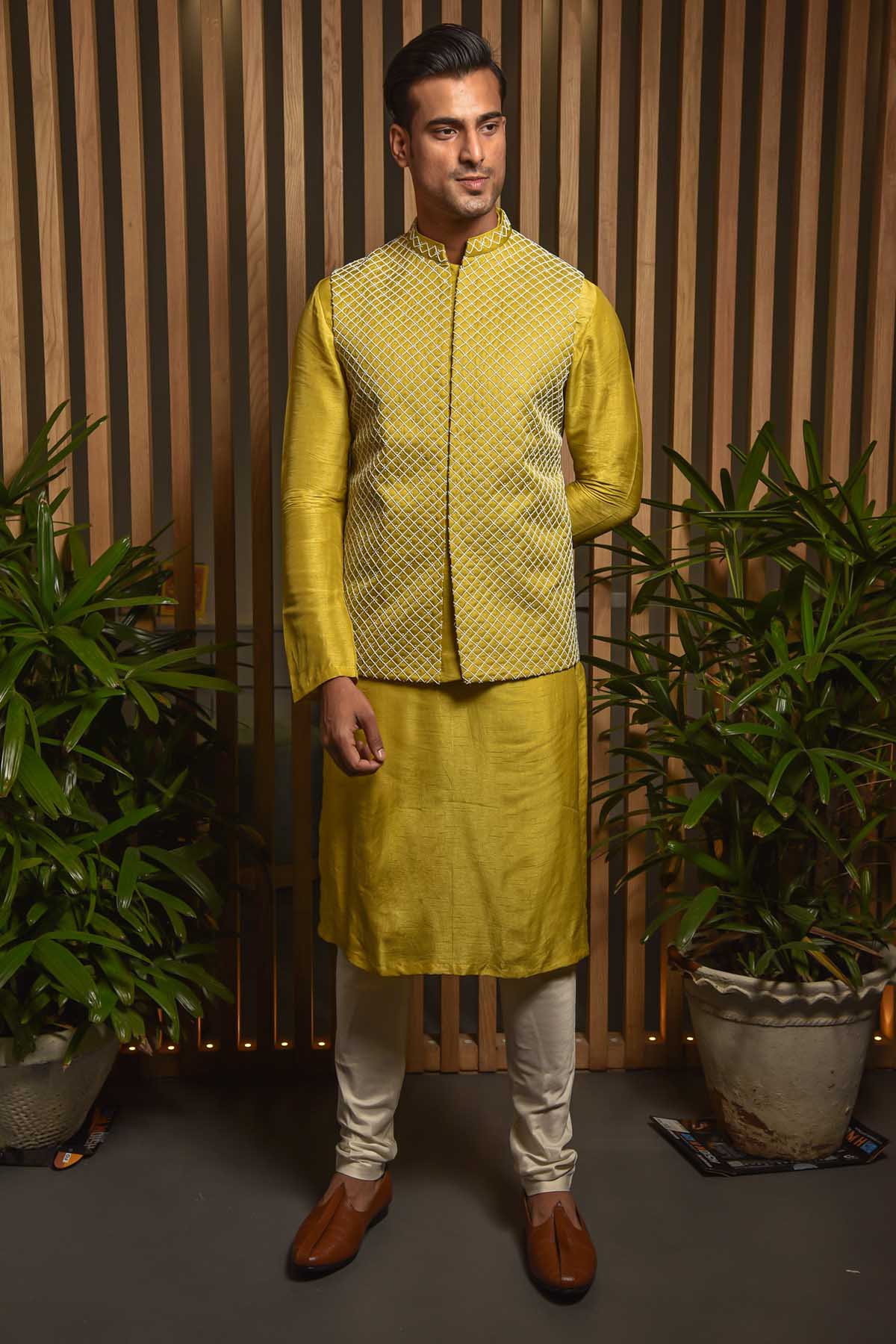 Buy Pearl Jaal Jacket & Kurta Set Online