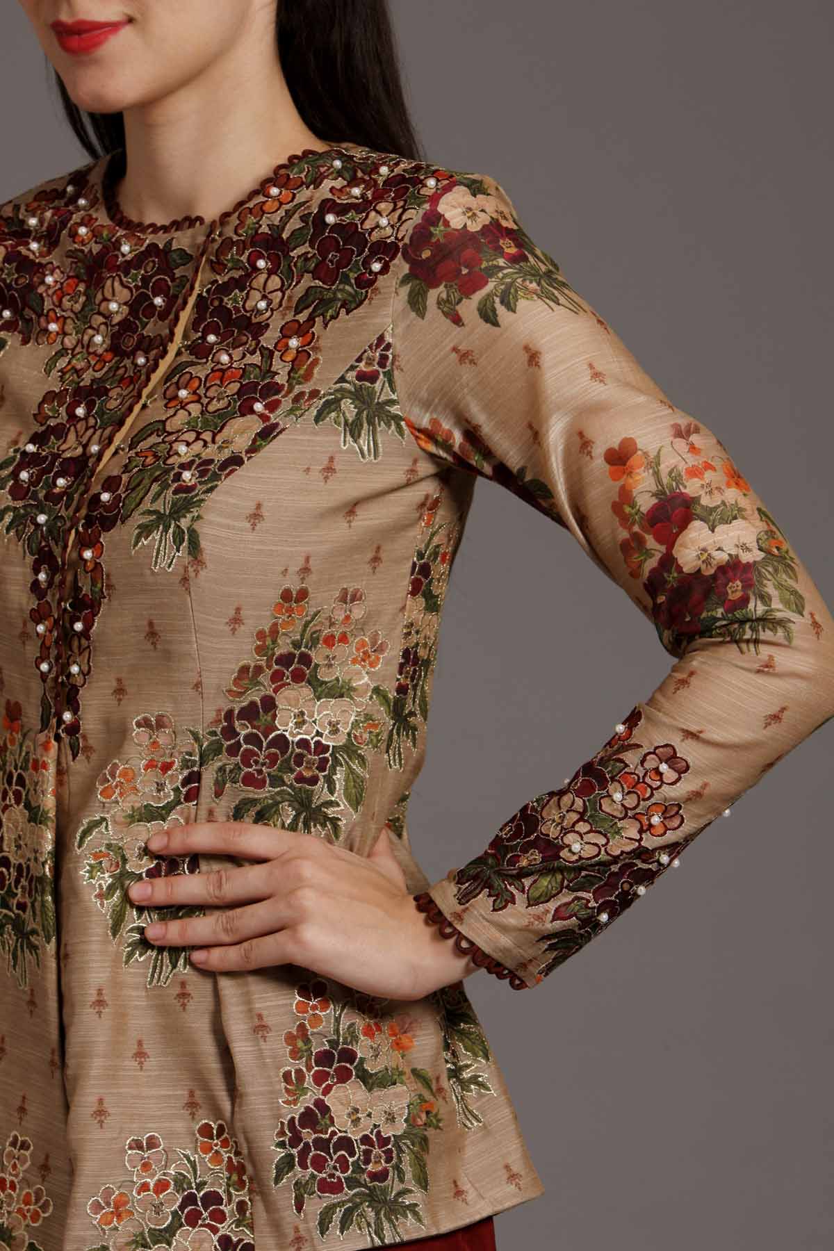 Peplum Angarakha Top & Palazzo Set