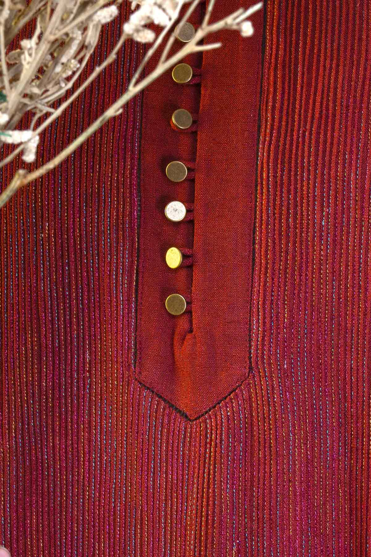 Pintex Zari Kurta & Churidar Set