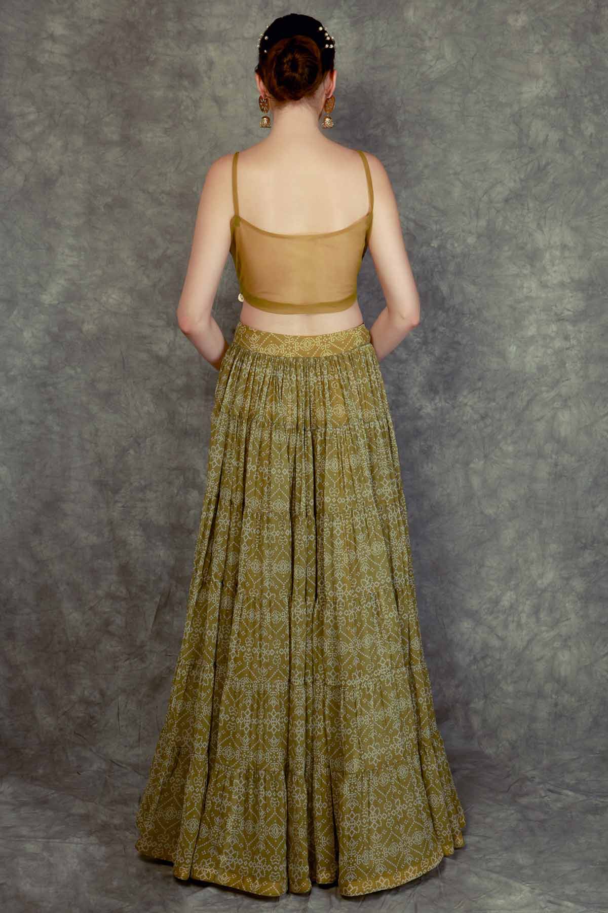 Printed Lehenga Cape Set