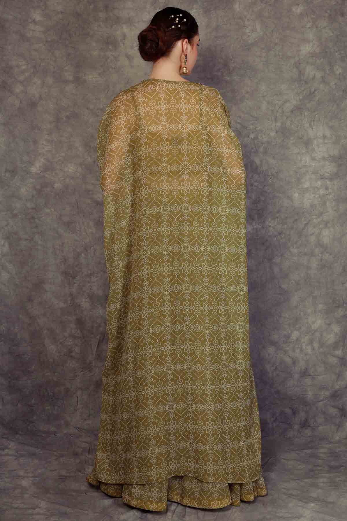 Printed Lehenga Cape Set