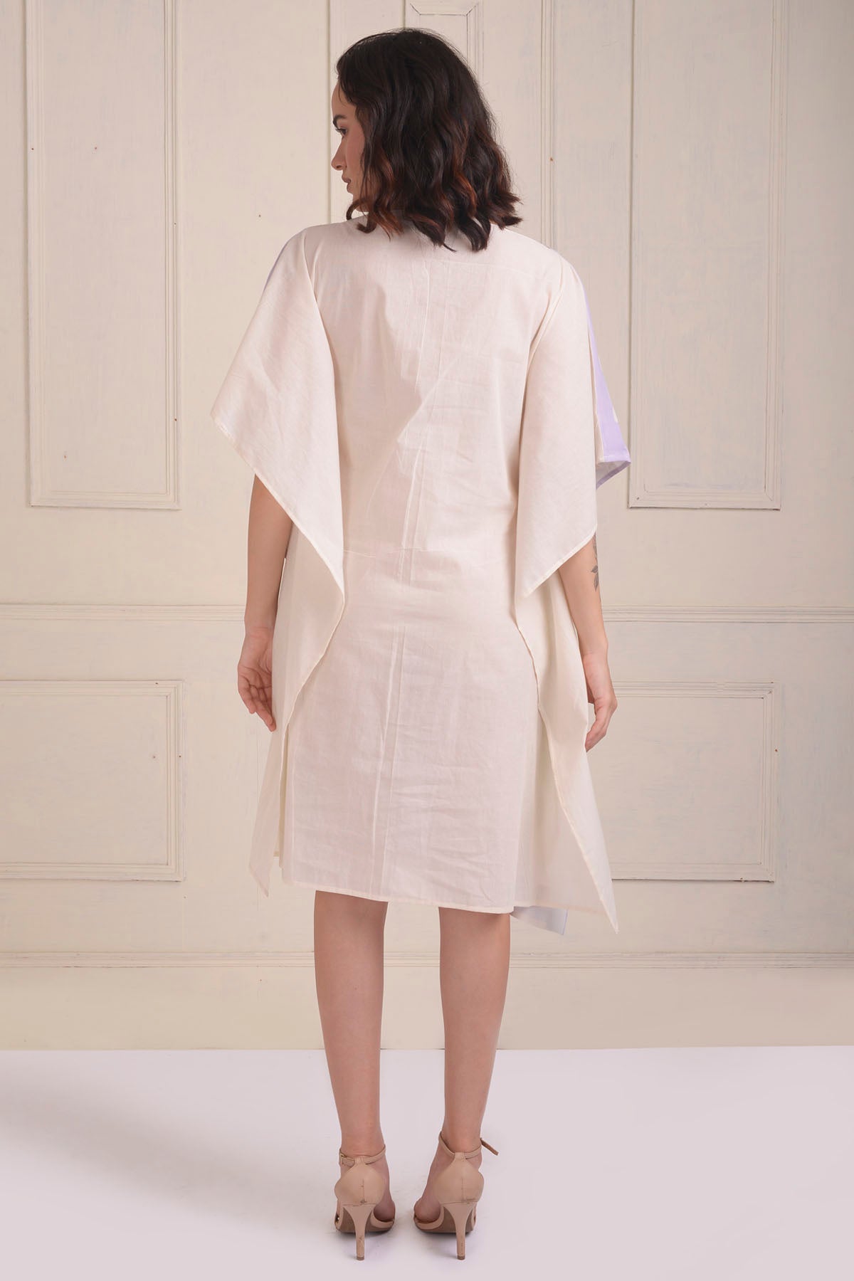 Printed Patchwork Scarf Dress