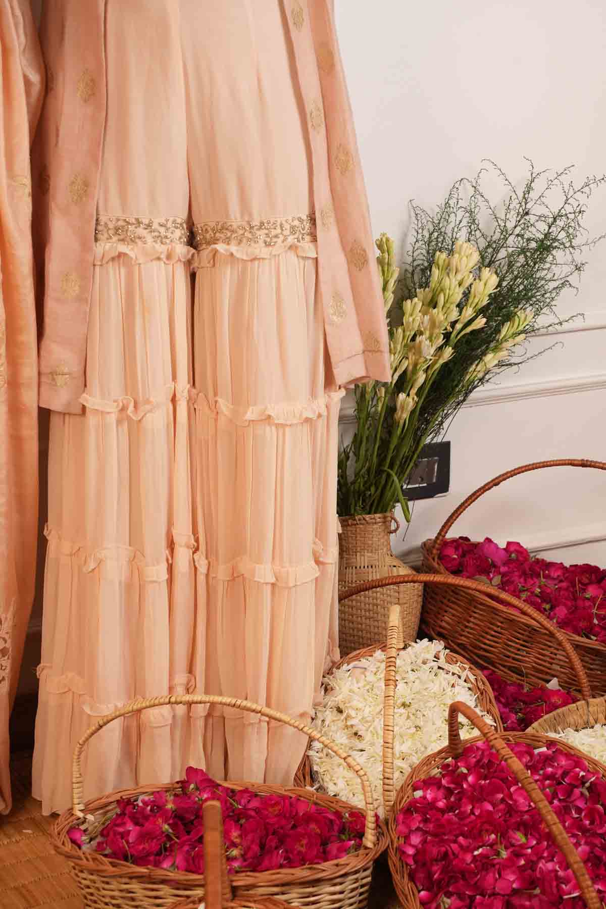 Pure Silk Jacket & Gharara Set