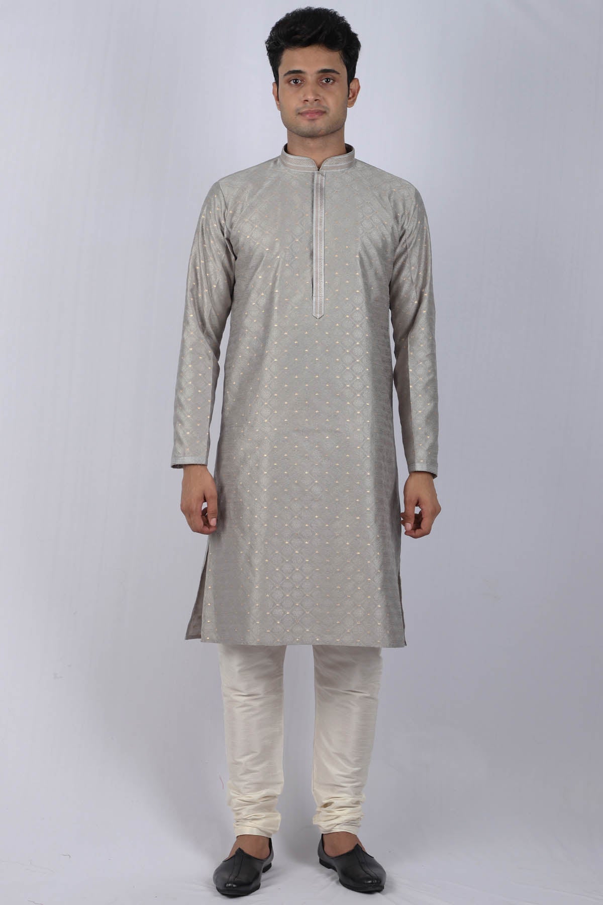 Buy Raksha Floral Pattern Kurta Set For Men Available online at ScrollnShops