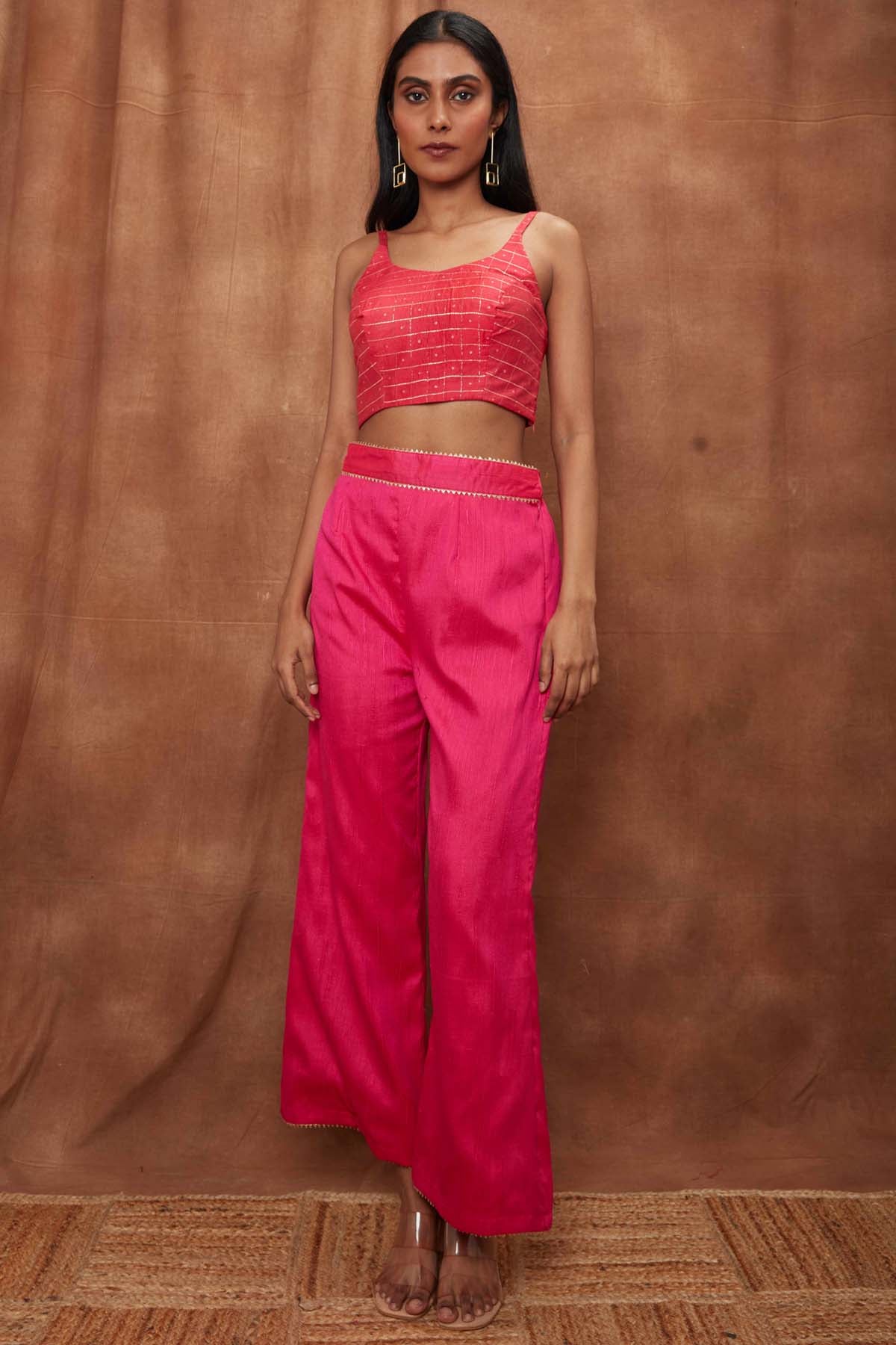 Rani Pink Jacket & Bootcut Pant Set