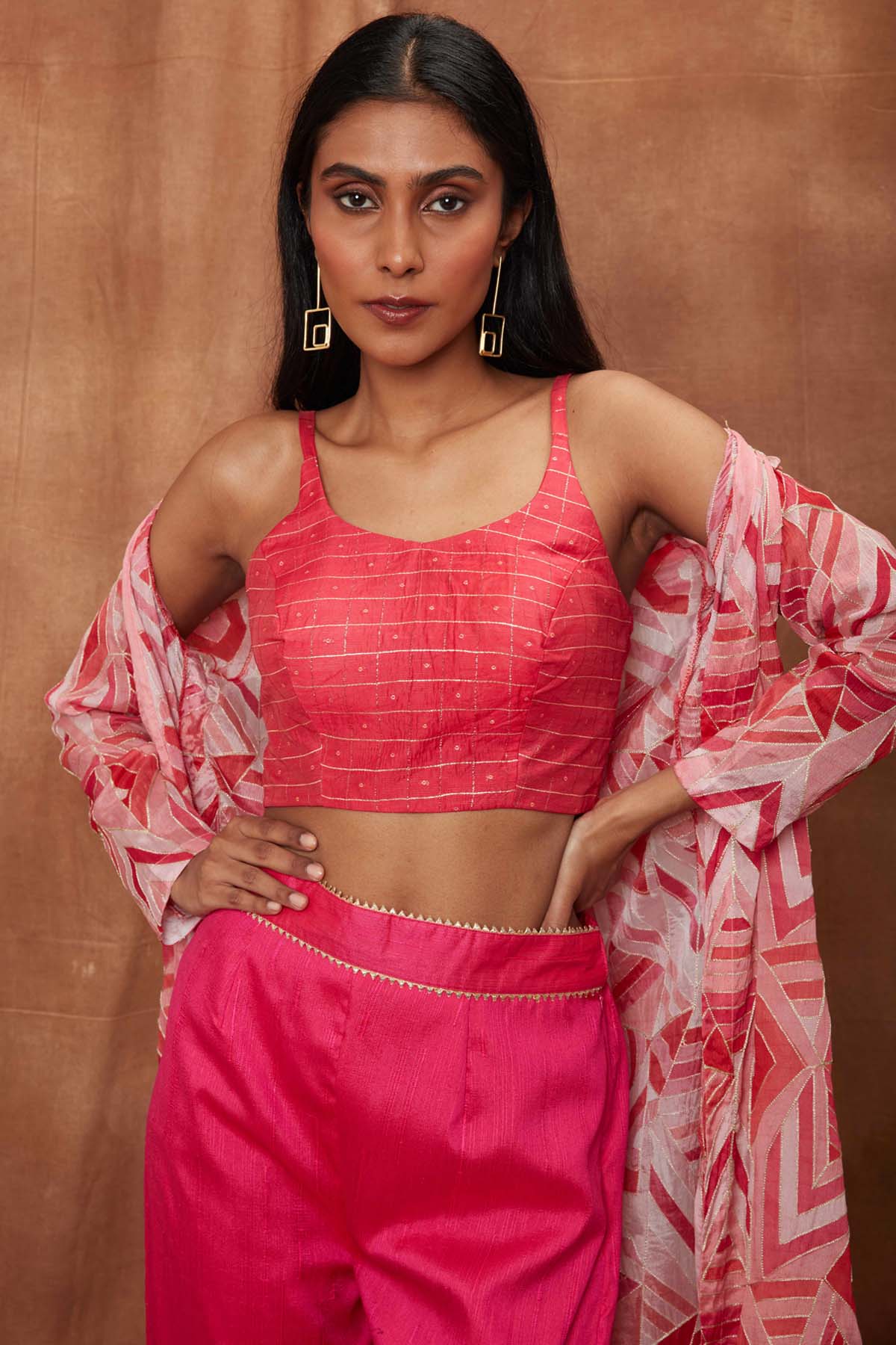 Rani Pink Jacket & Bootcut Pant Set