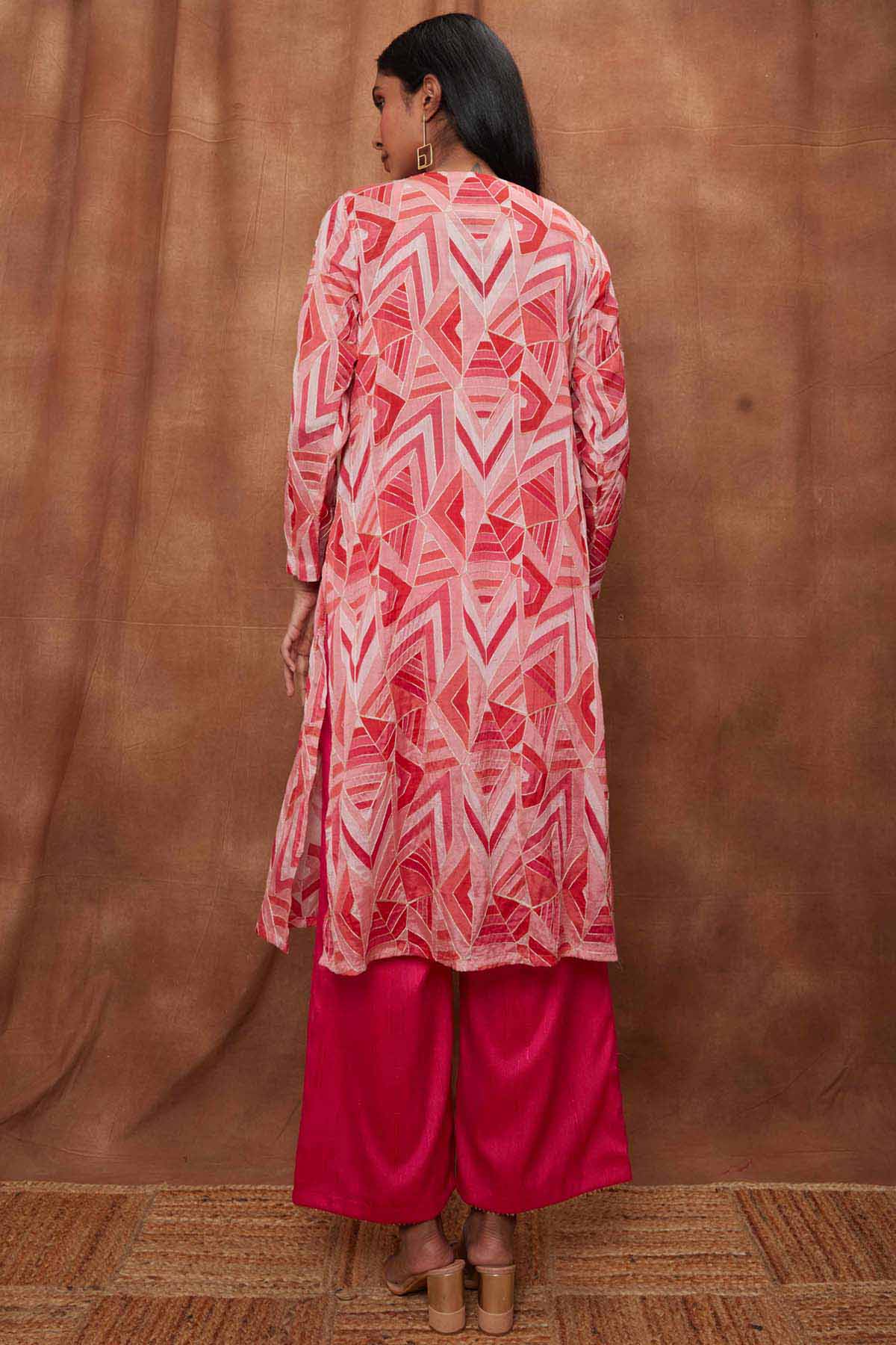 Rani Pink Jacket & Bootcut Pant Set