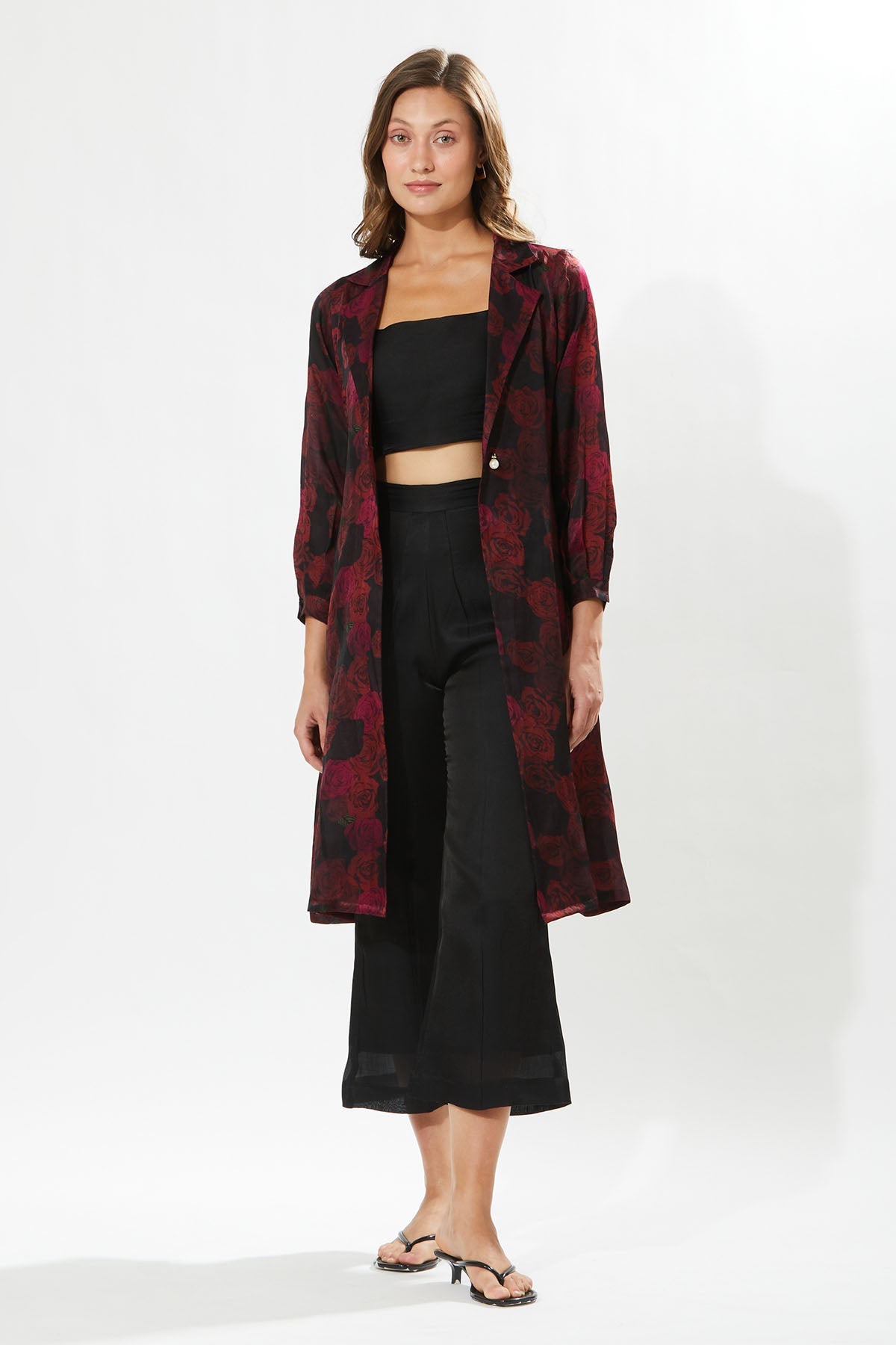 Buy Designer Meadow Rosa Duster Coat & Pant Set for Women at ScrollnShops