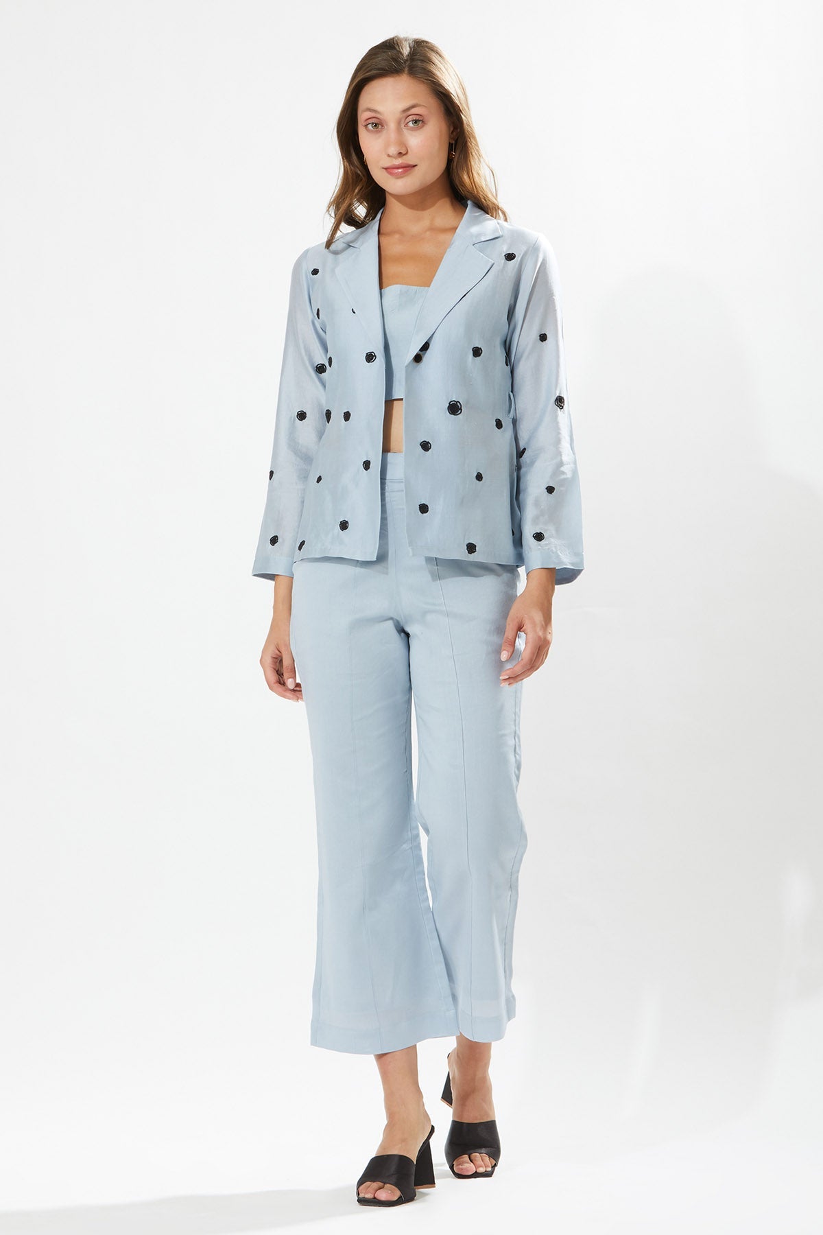 Buy Designer Meadow Rosa Embroidered Blazer for Women at ScrollnShops