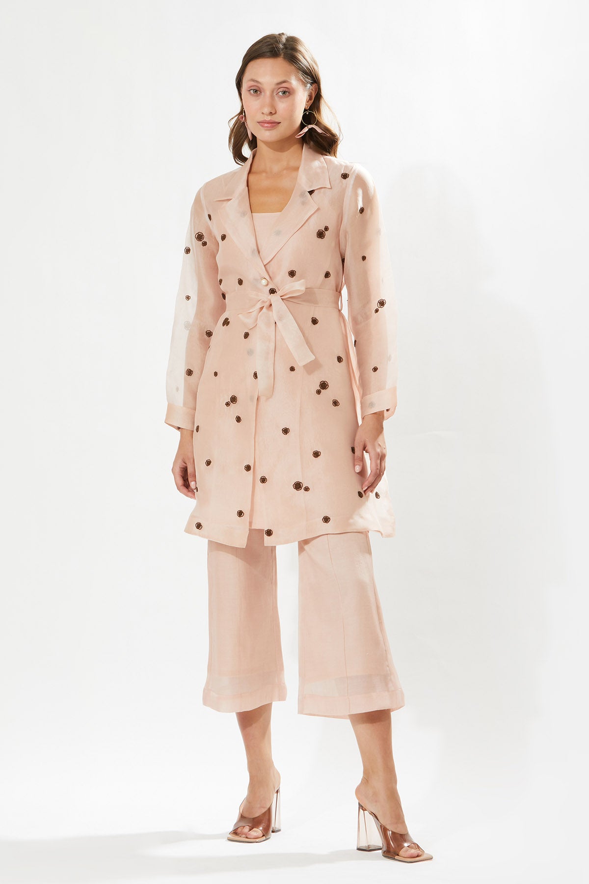 Buy Designer Meadow Rosa Embroidery Tunic Set for Women at ScrollnShops