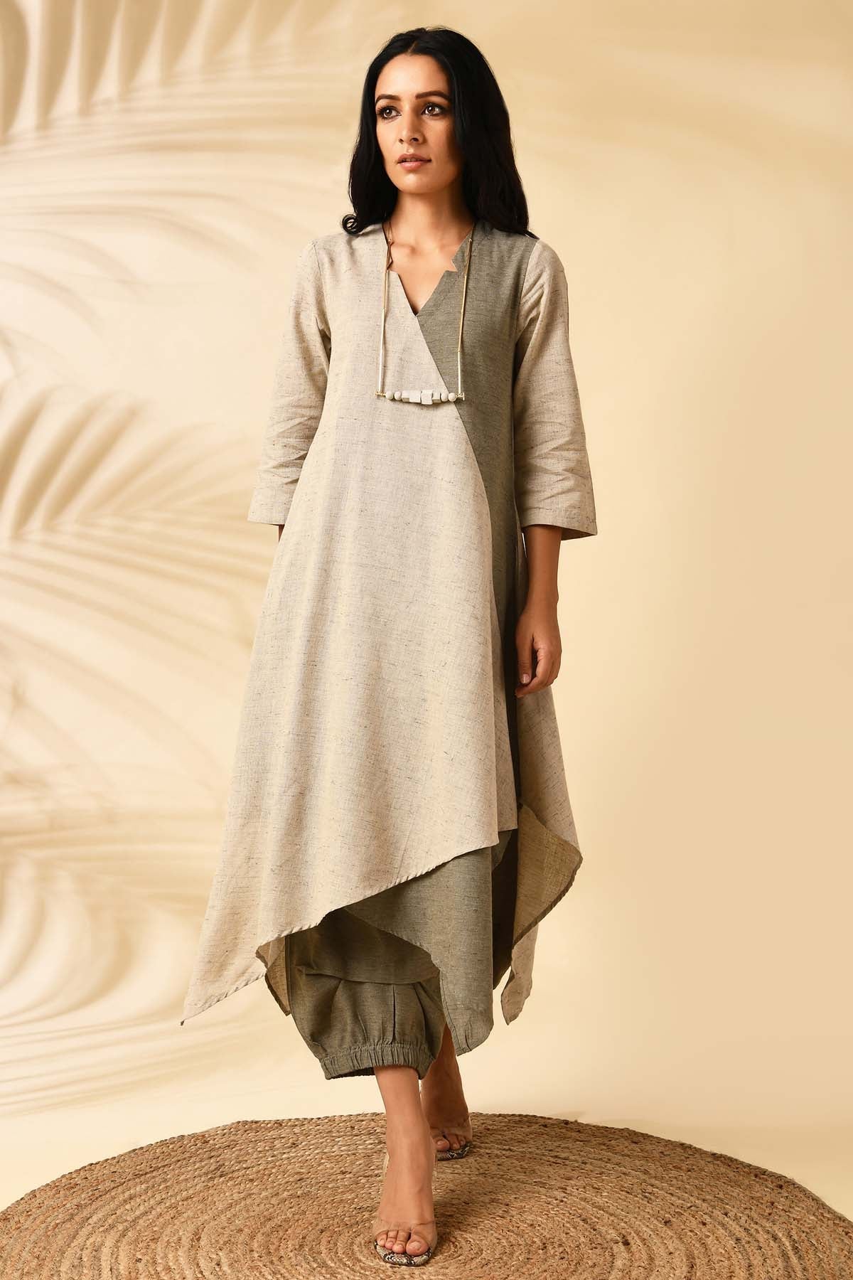 Buy Markkah Studio Safari Overlap Co-ord Set for Women Online at ScrollnShops