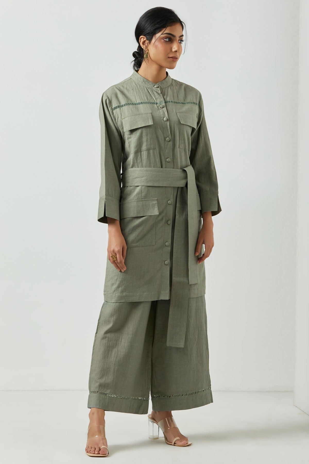 Buy Markkah Studio Shirt Dress Tunic & Pant Set for Women Online at ScrollnShops