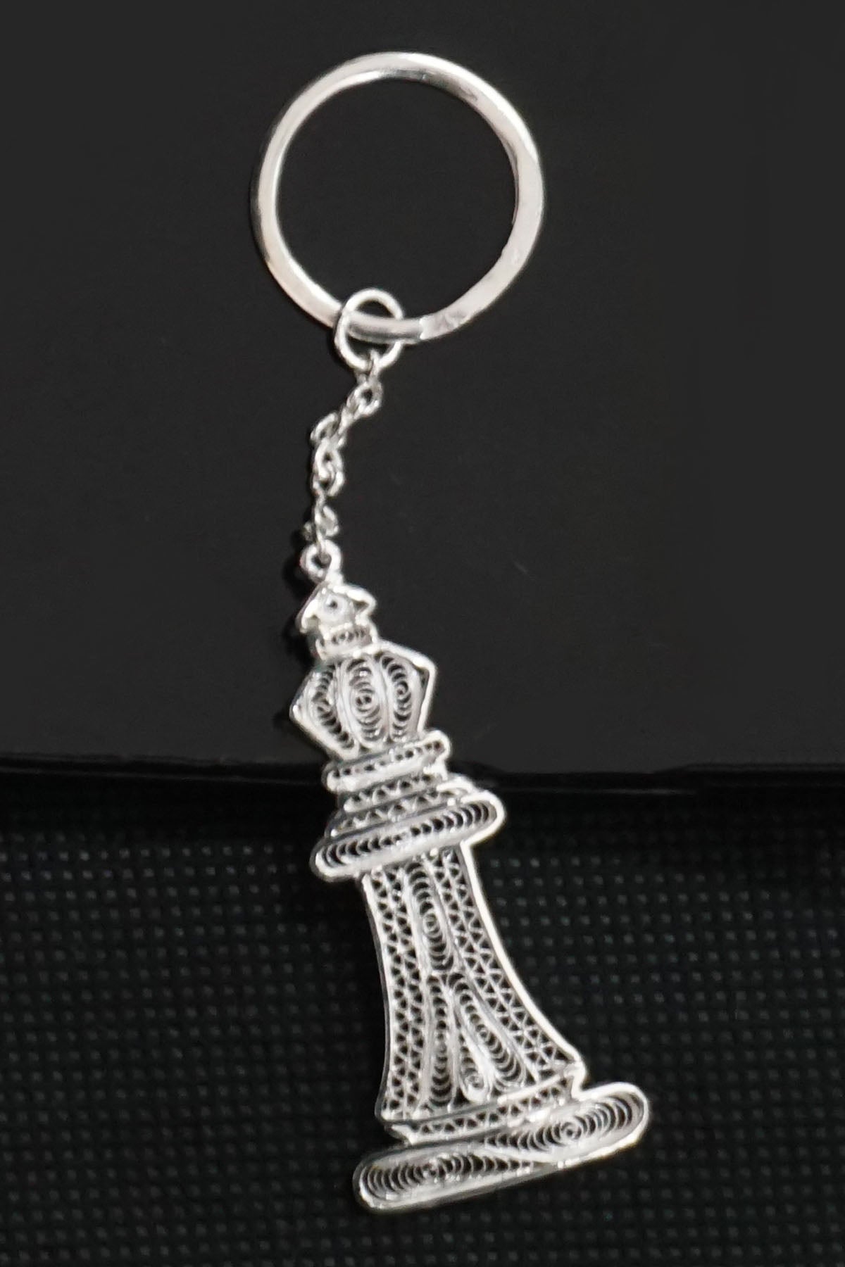 Buy Silver Chess Keychain Online