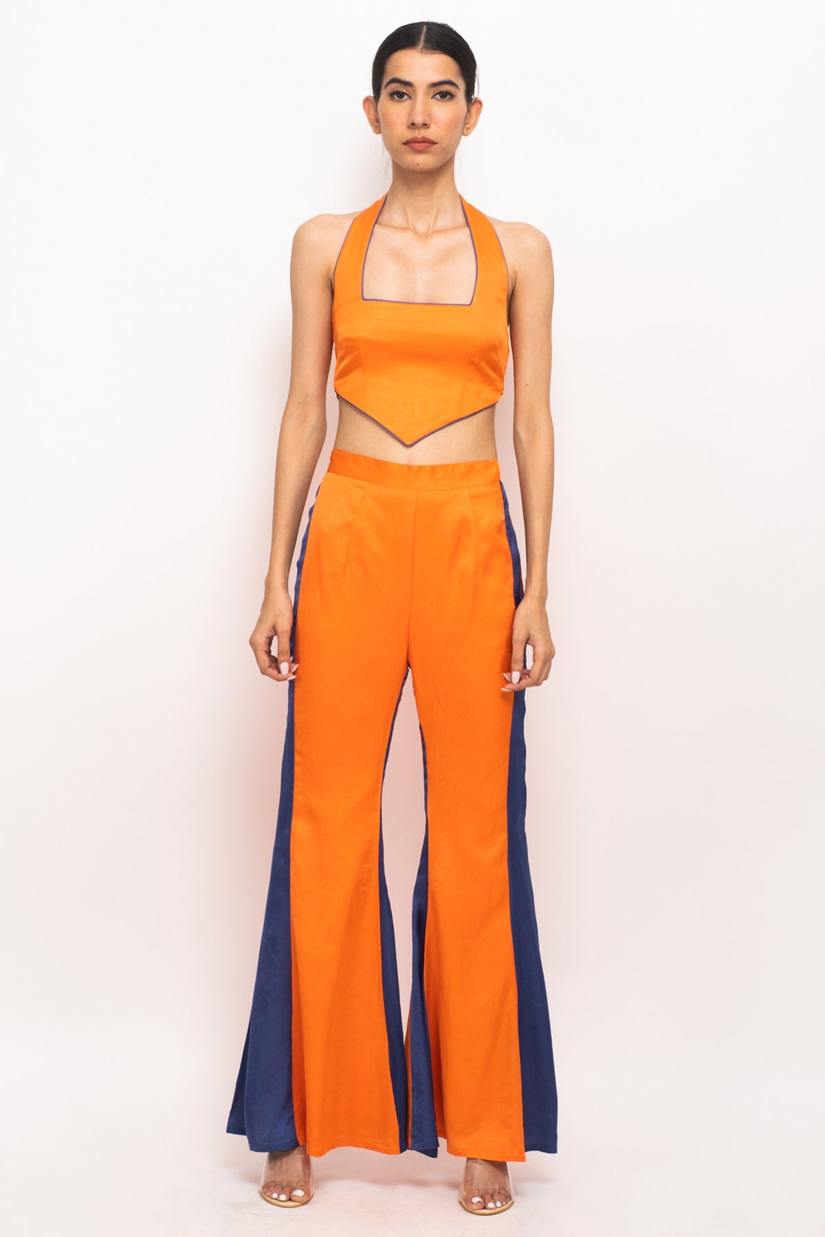 Buy Neora by Nehal ChopraSolid Textured Co-ord Set for Women Online