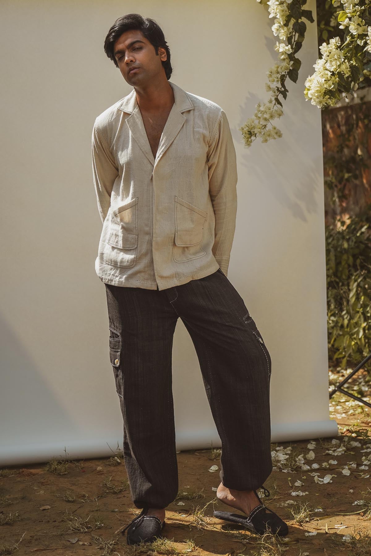 Buy Designer Spread Collar Cotton Shirt By Lafaani