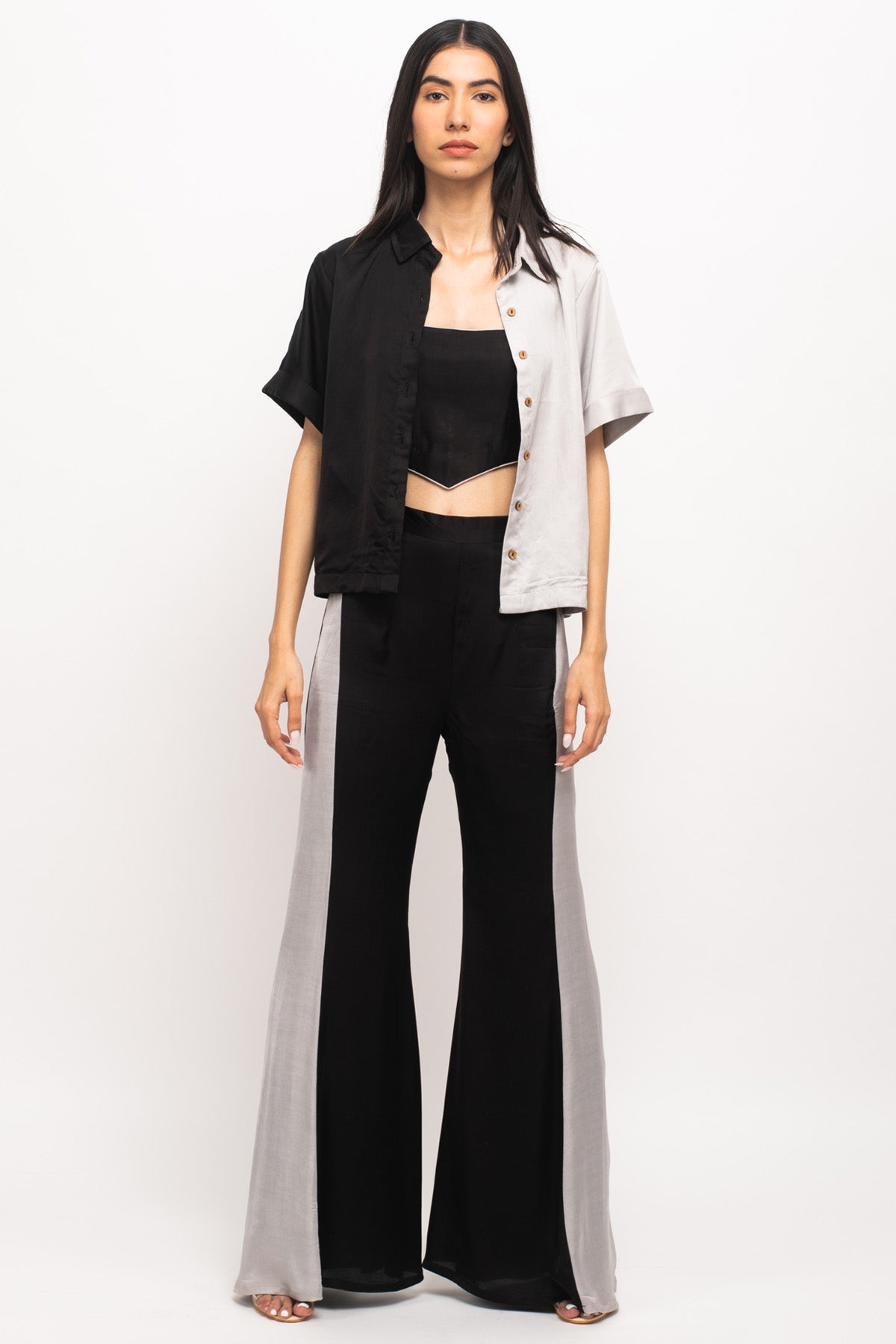 Buy Neora by Nehal ChopraThree Piece Panelled Co-ord Set for Women Online