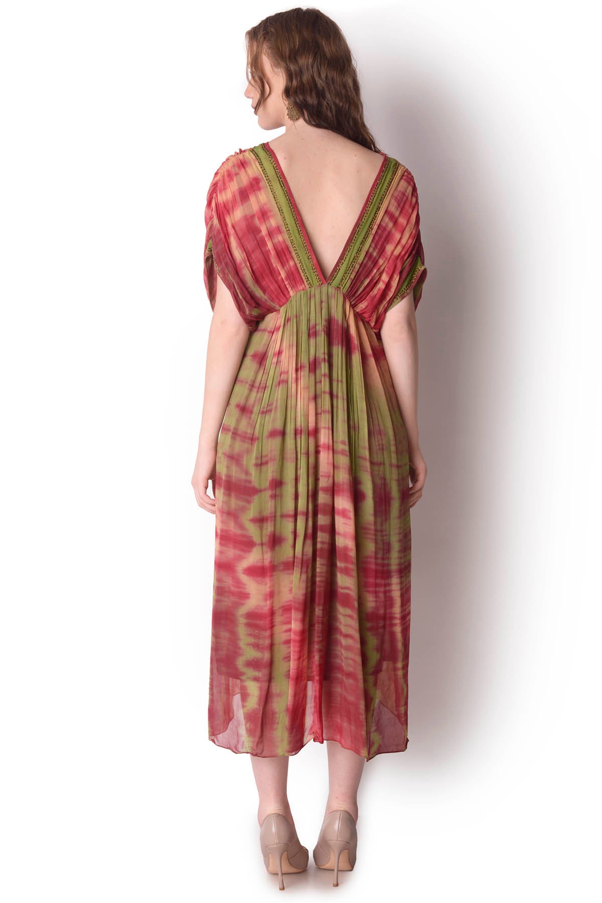 Tie-Dye Gathered Dress