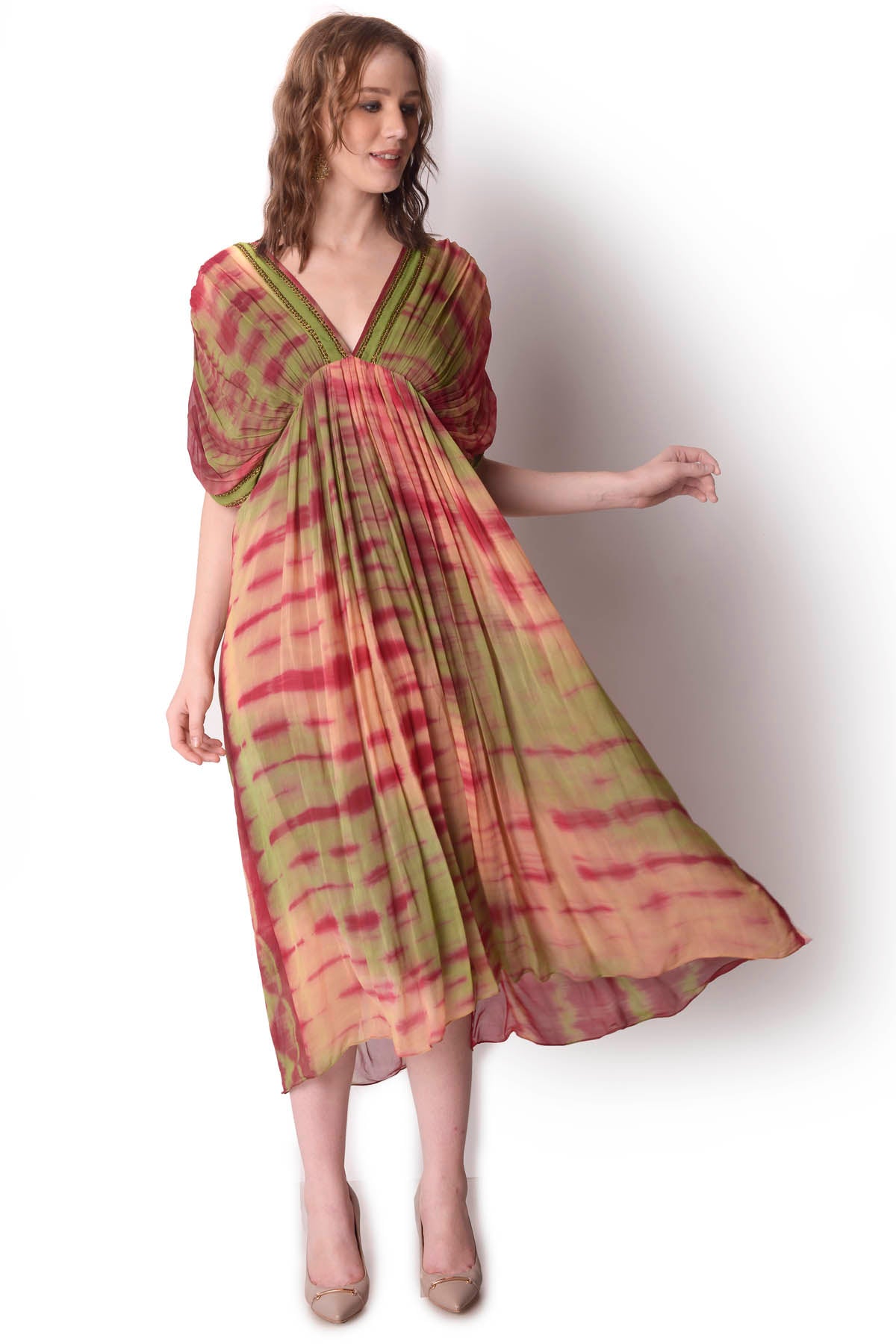 Tie-Dye Gathered Dress