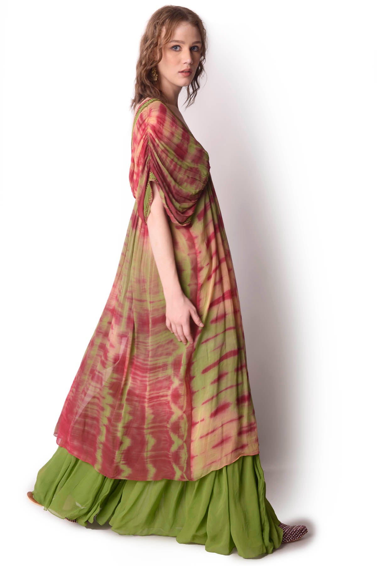 Tie-Dye Gathered Tunic & Sharara