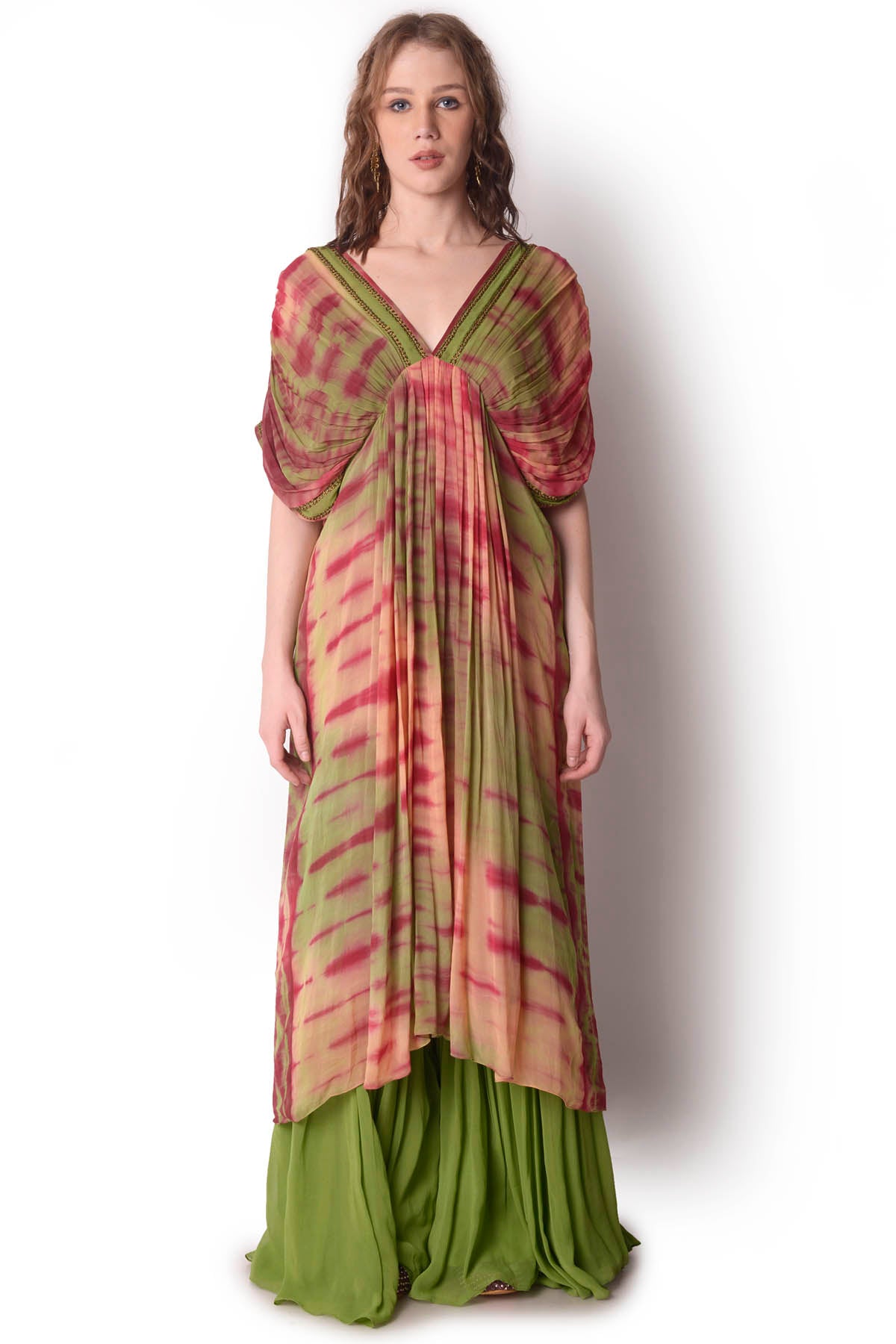 Tie-Dye Gathered Tunic & Sharara