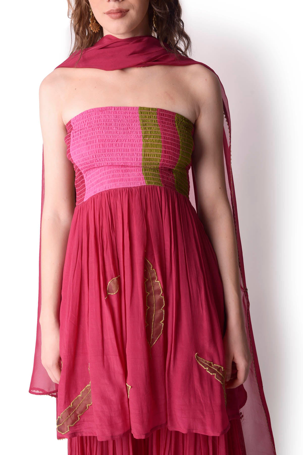 Tie-Dye Patchwork Sharara Set