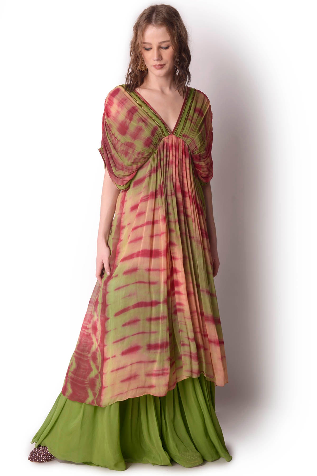 Tie-Dye Gathered Tunic & Sharara