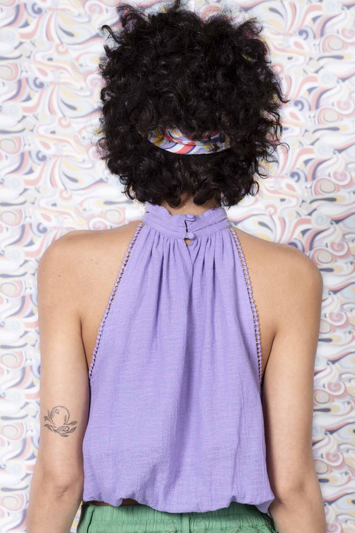 Turtle Neck Balloon Top