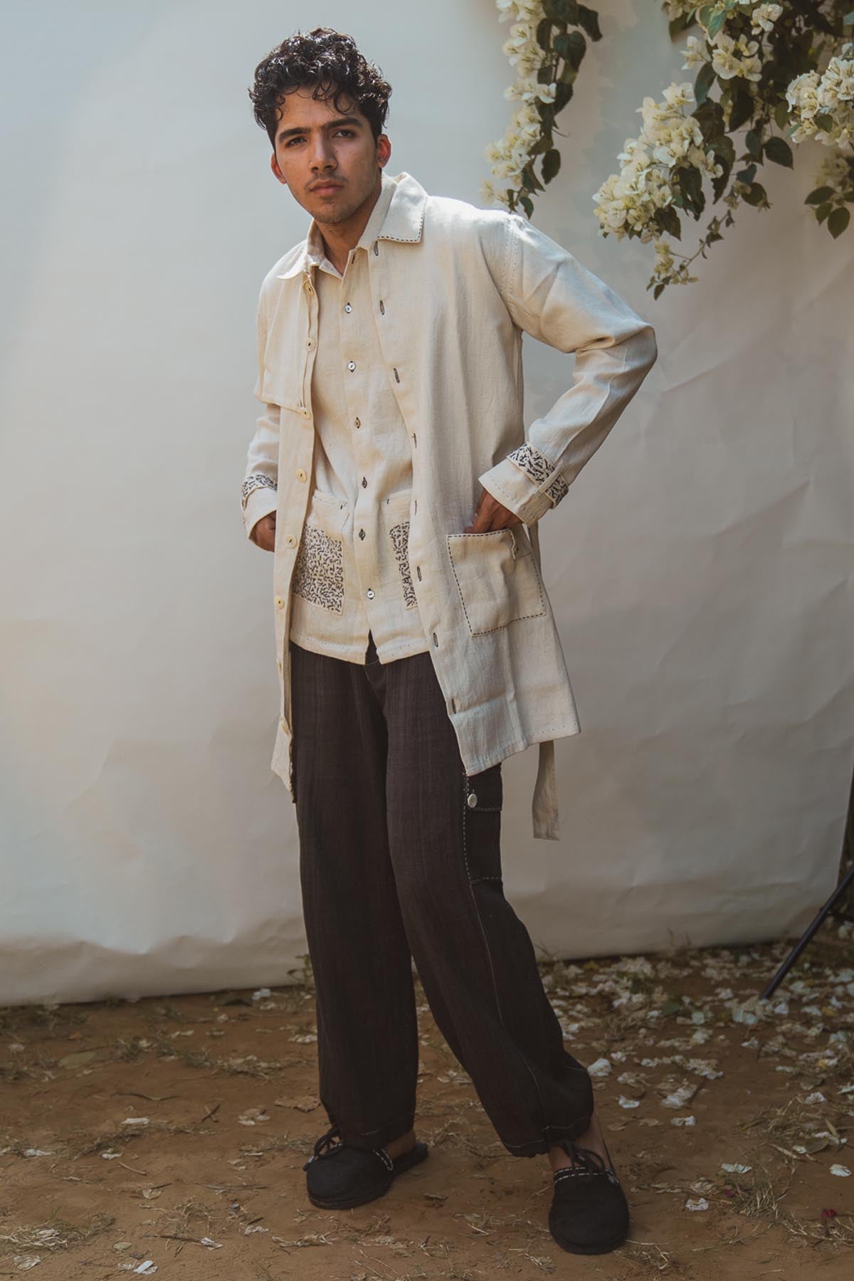 Buy Designer Twill Cotton Trench By Lafaani