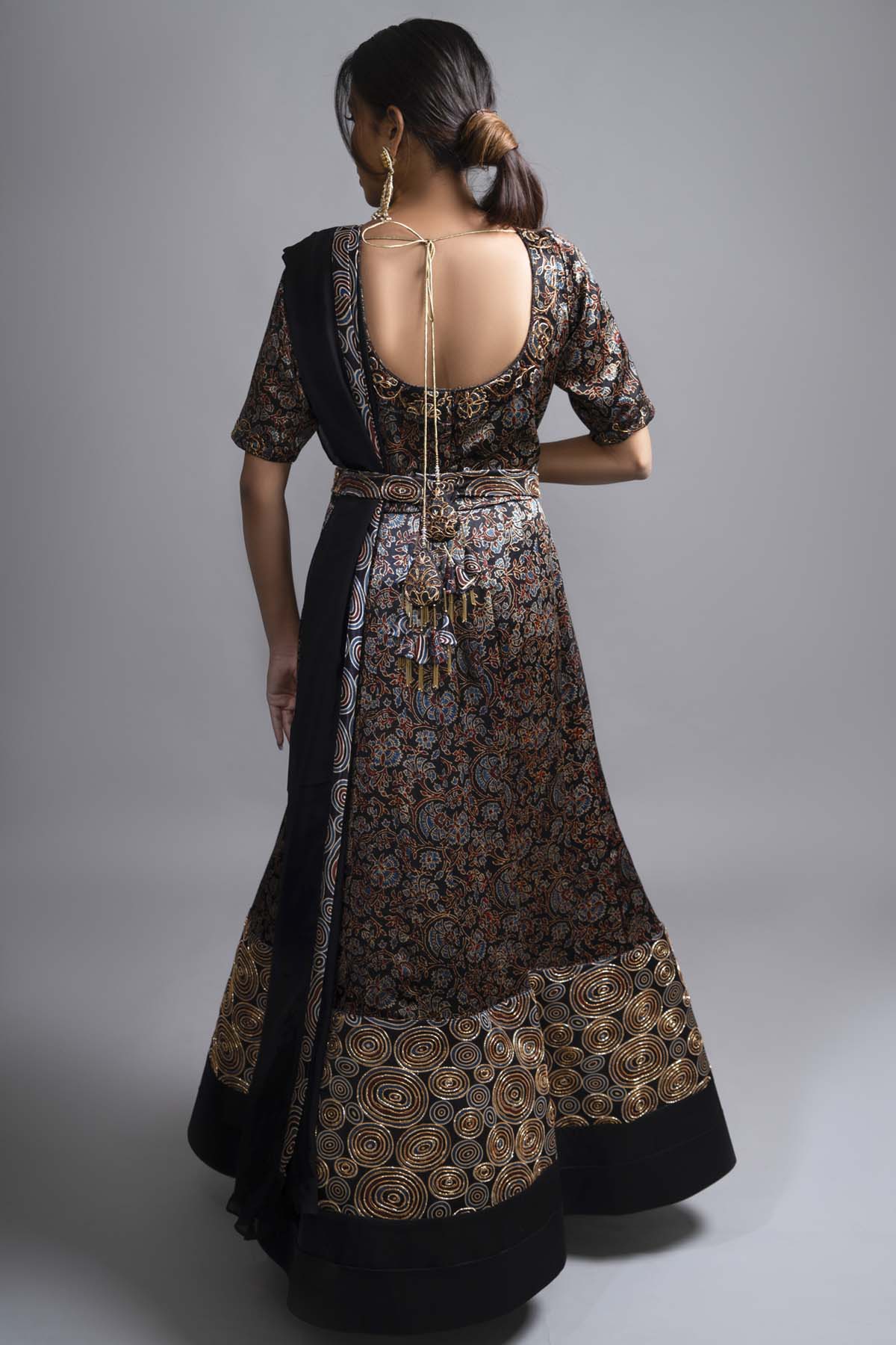 Yoke Embroidered Anarkali Set