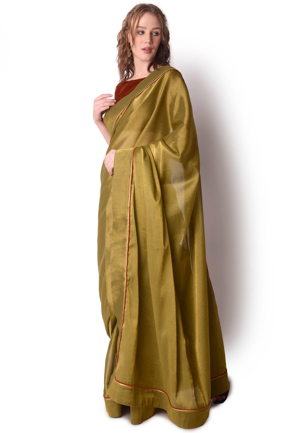 Zardosi Tissue Saree & Blouse