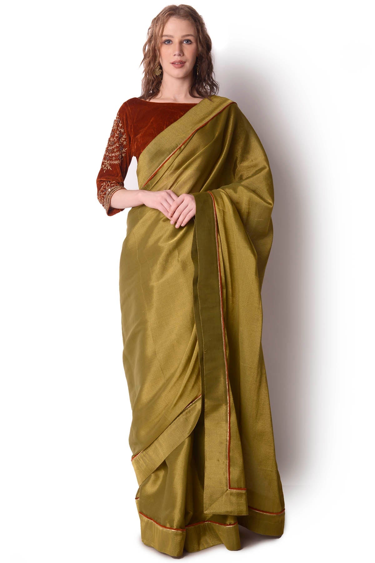 Zardosi Tissue Saree & Blouse