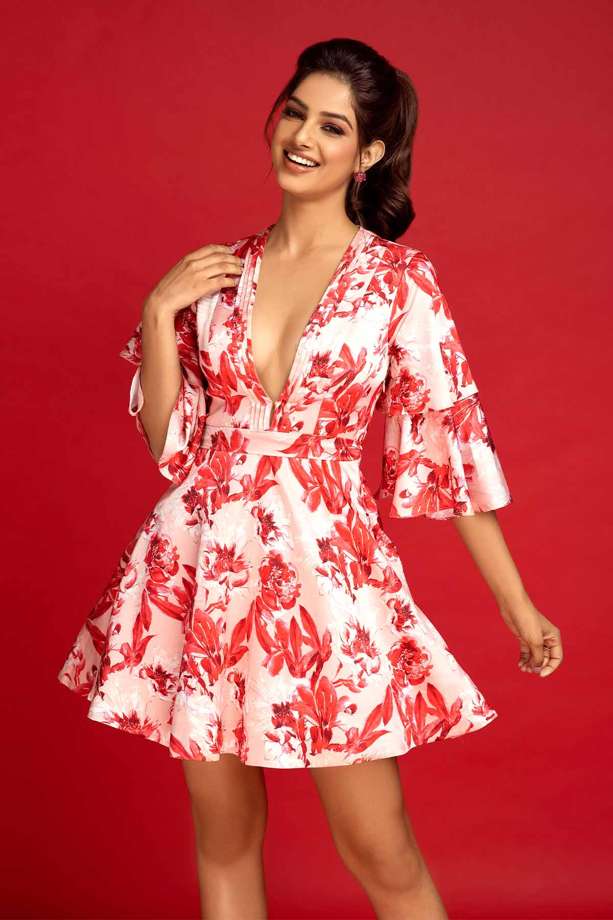 A-Line Printed Dress