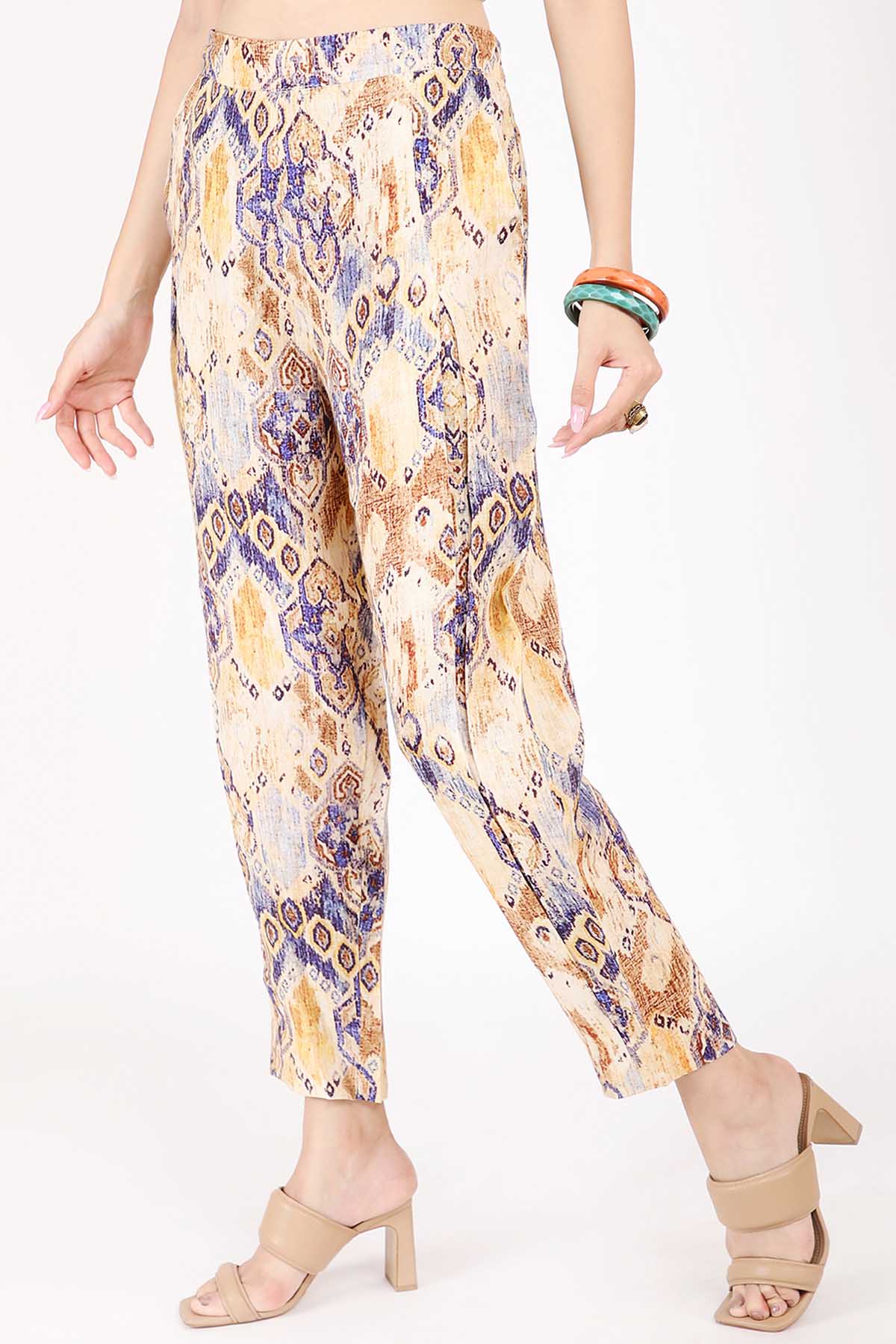 Ajrakh Printed Linen Pants