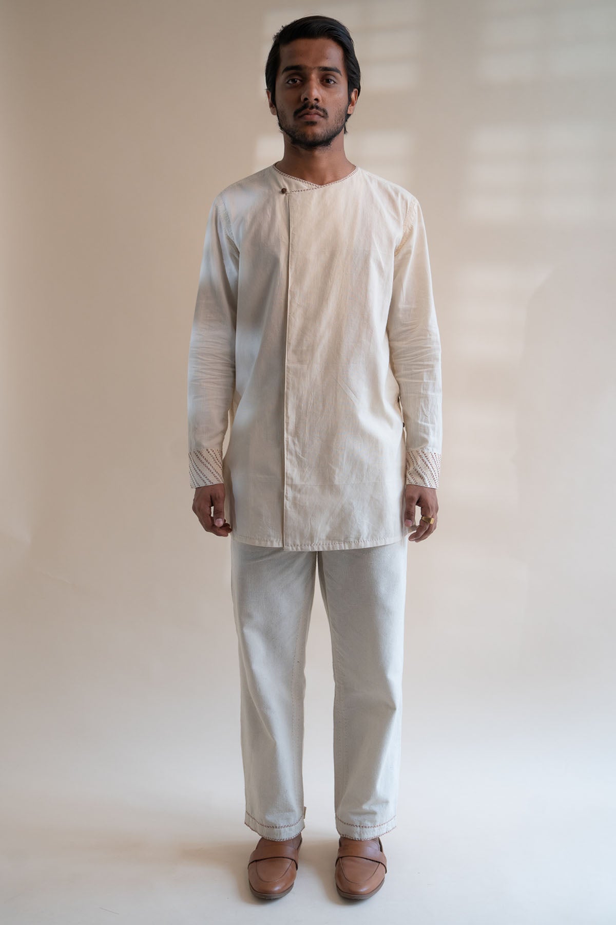 Buy Designer Angrakha Long Shirt By Lafaani