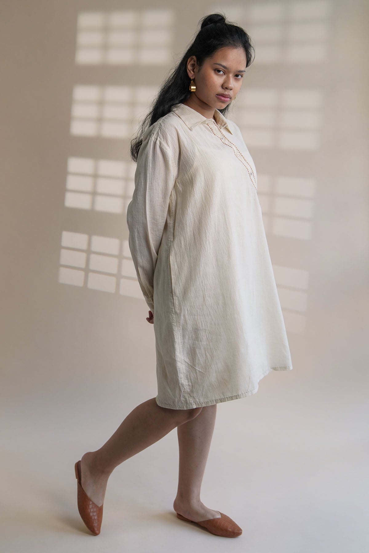 Angrakha Shirt Dress