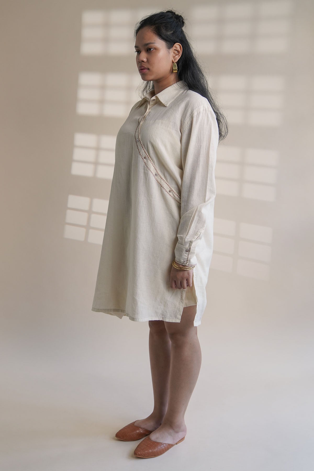 Angrakha Shirt Dress