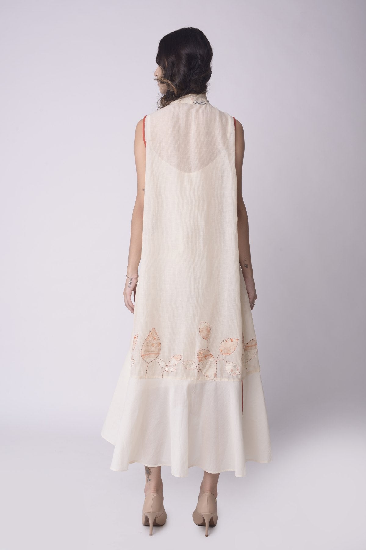 Applique A-Line Dress