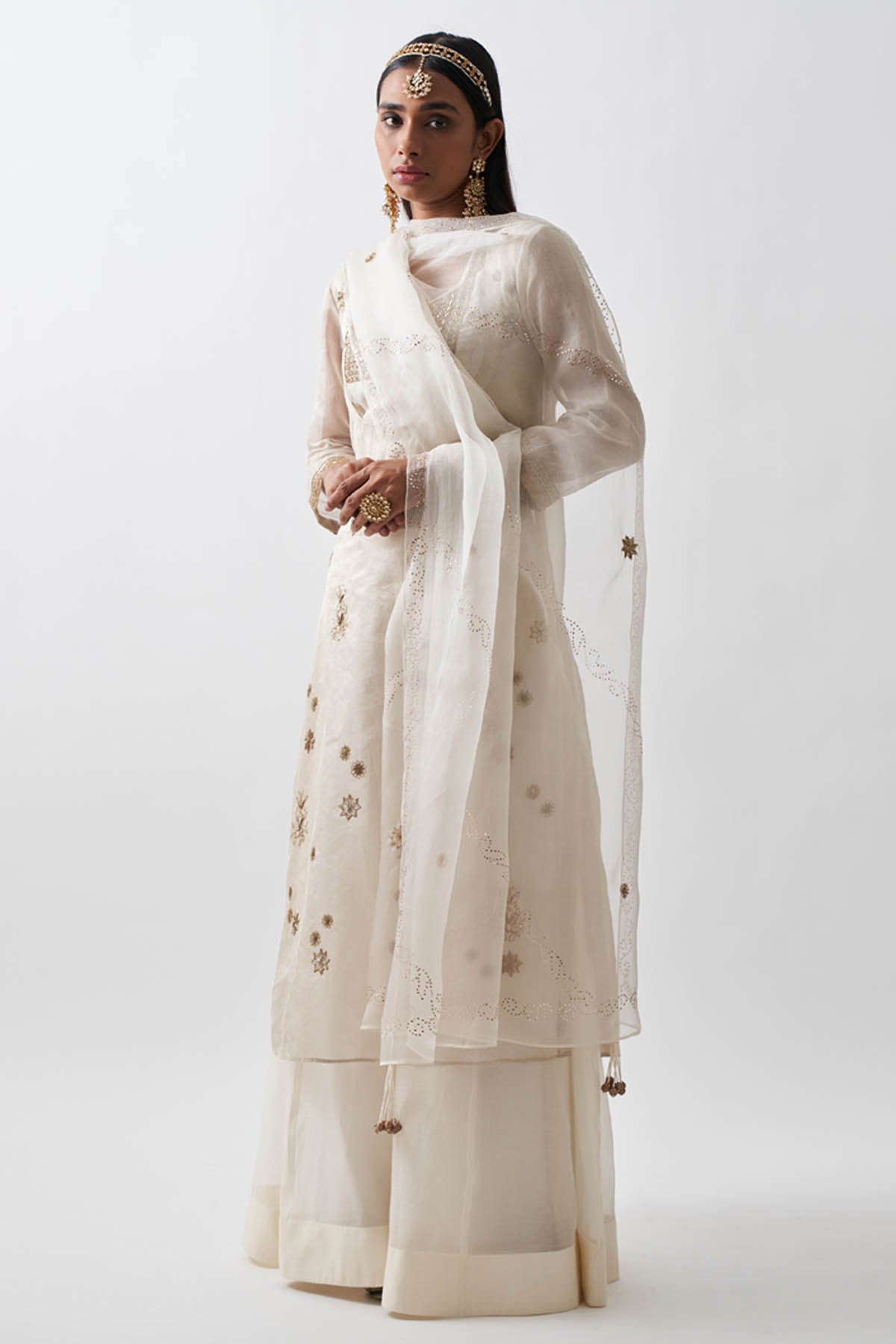 Ari Zardosi Kalidar Sharara Set