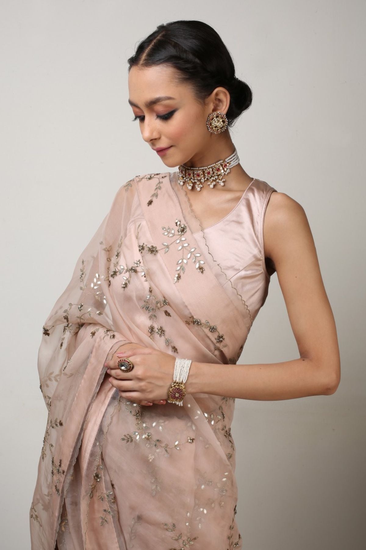 Ari Zardosi Saree Set