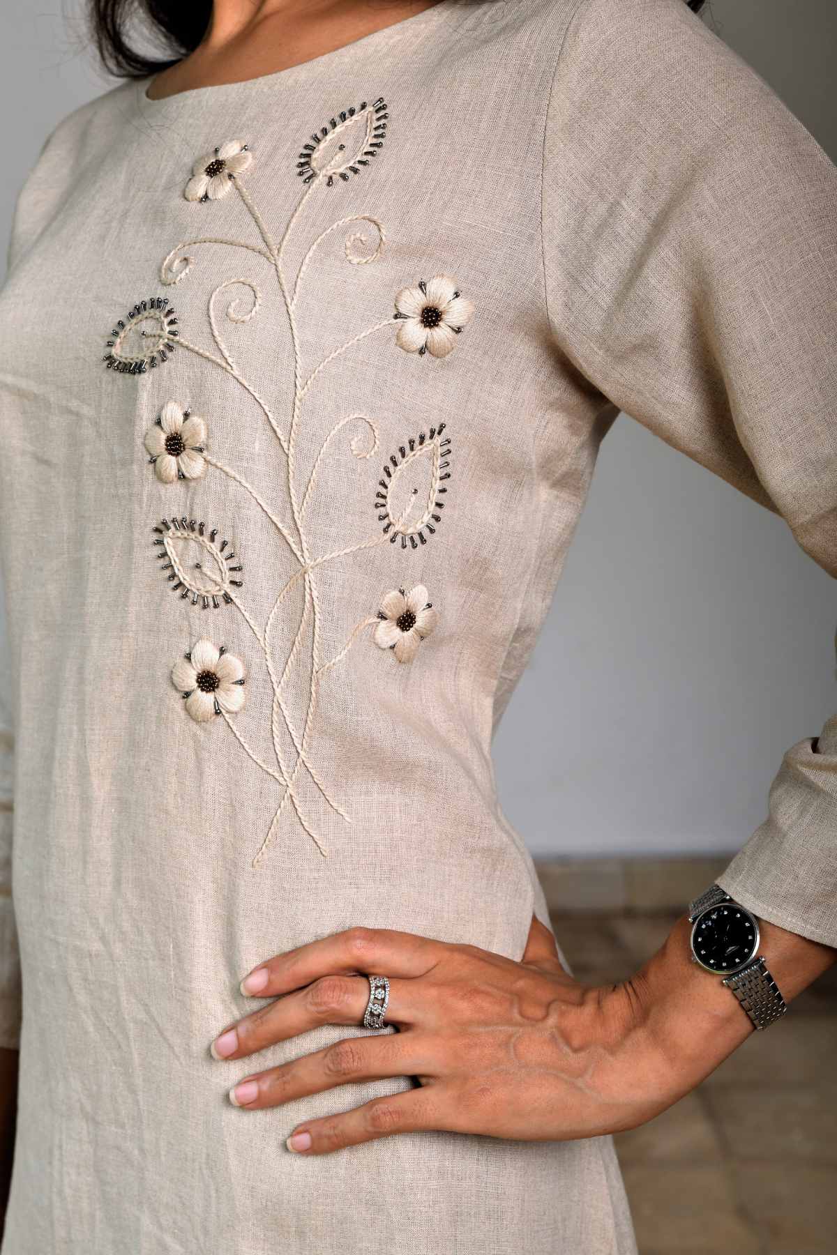 Asymmetric Linen Tunic