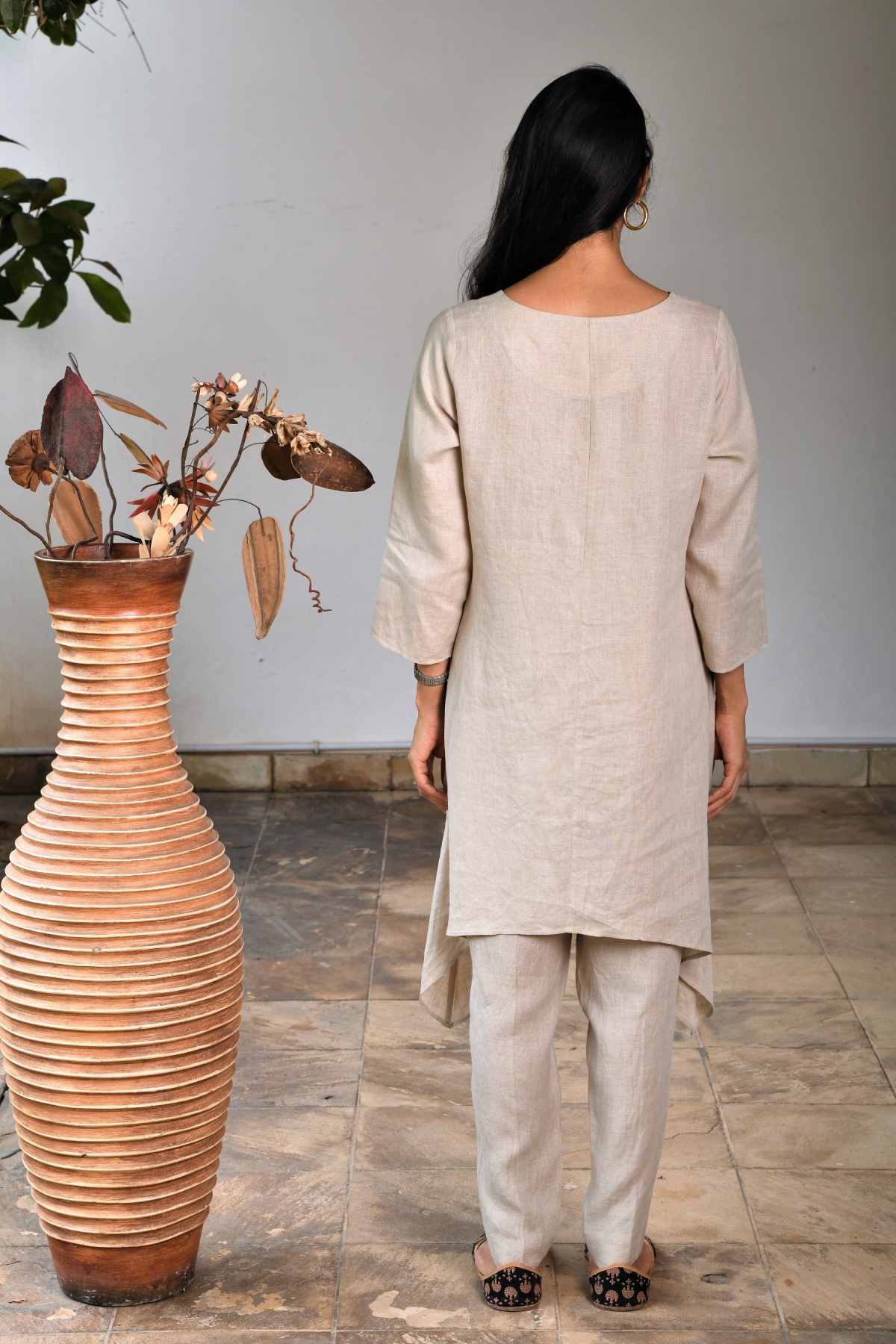 Asymmetric Linen Tunic