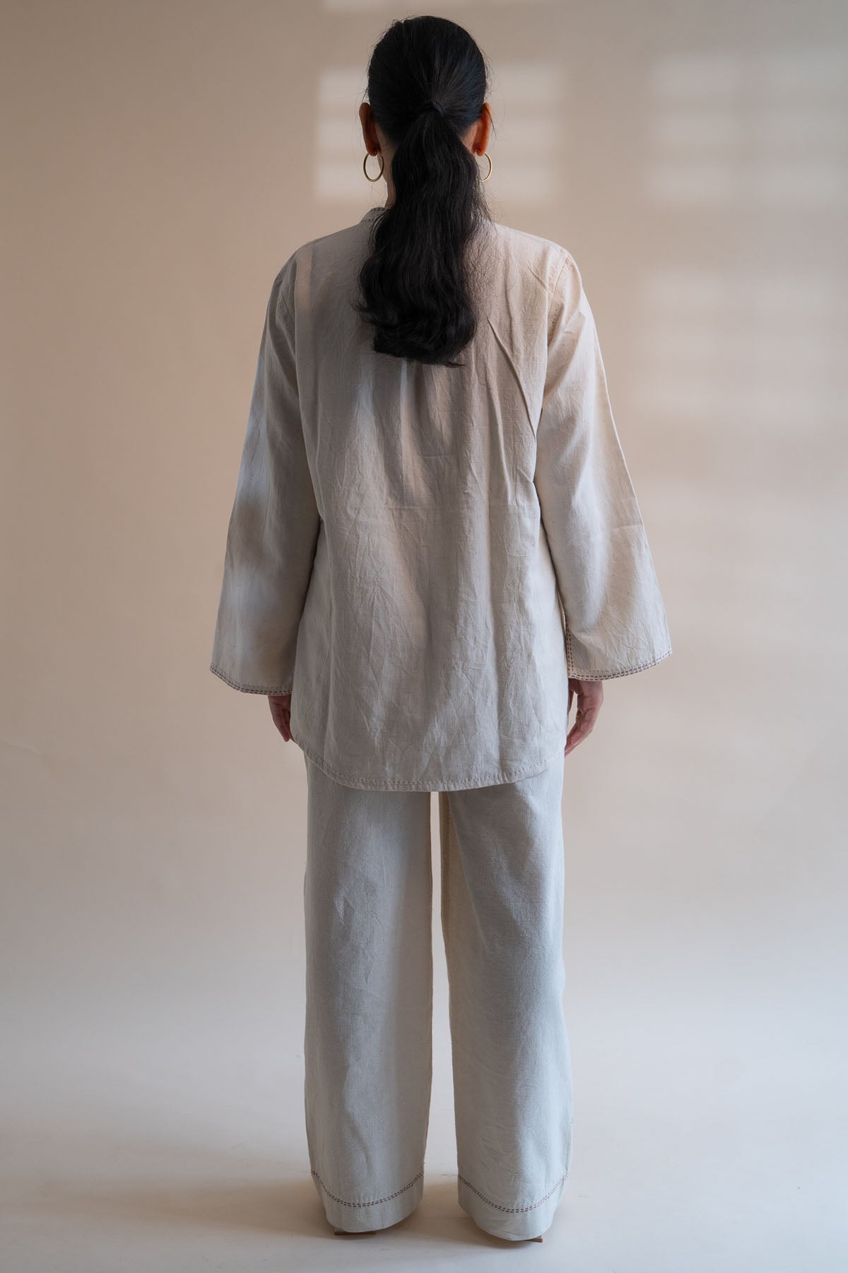 Asymmetric Mandarin Shirt