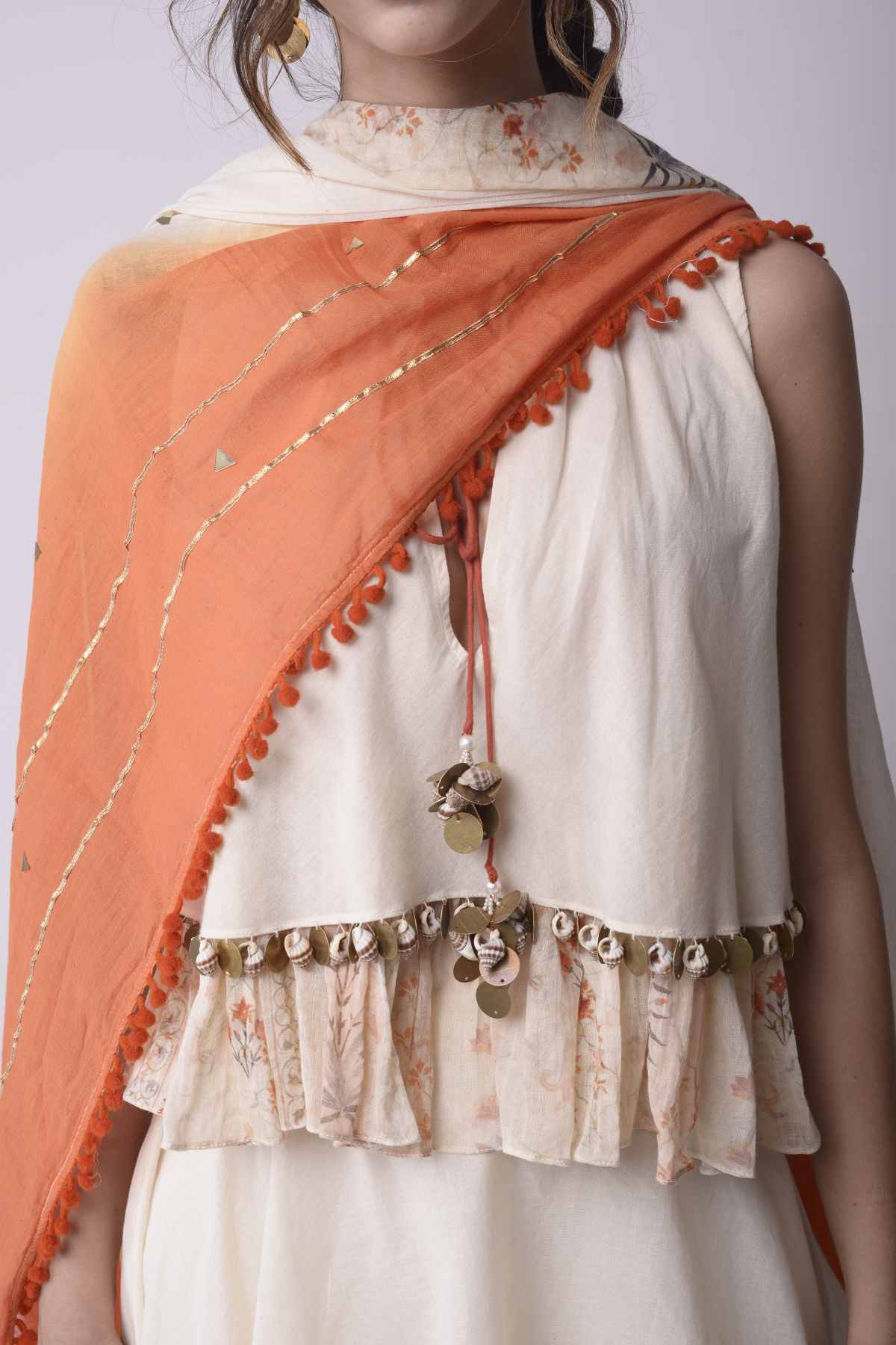 Asymmetric Skirt Set