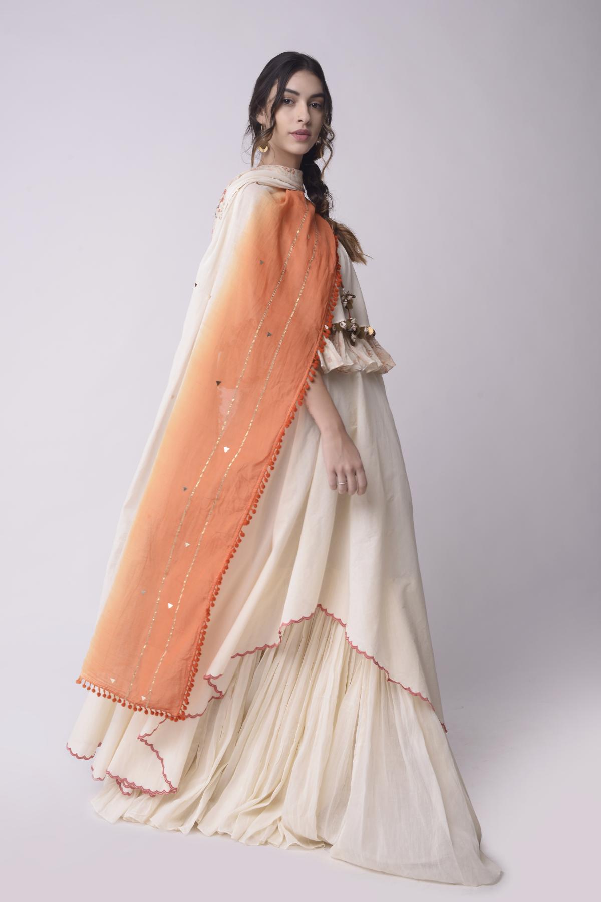 Asymmetric Skirt Set